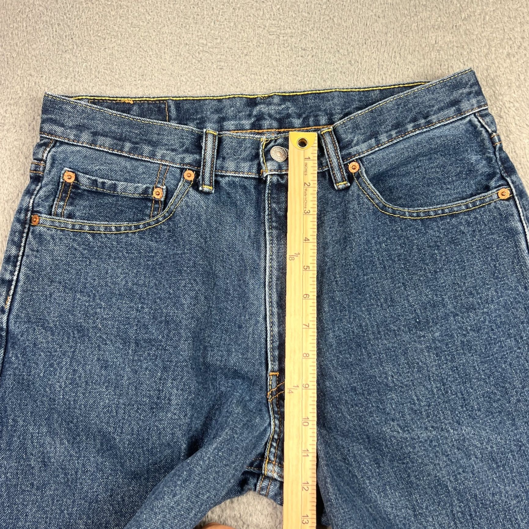 Levi's Levi's Bermuda Shorts Men's Size 33 Blue Distressed Cut Offs 10" Inseam Y2K Size US 33 - 4 Thumbnail