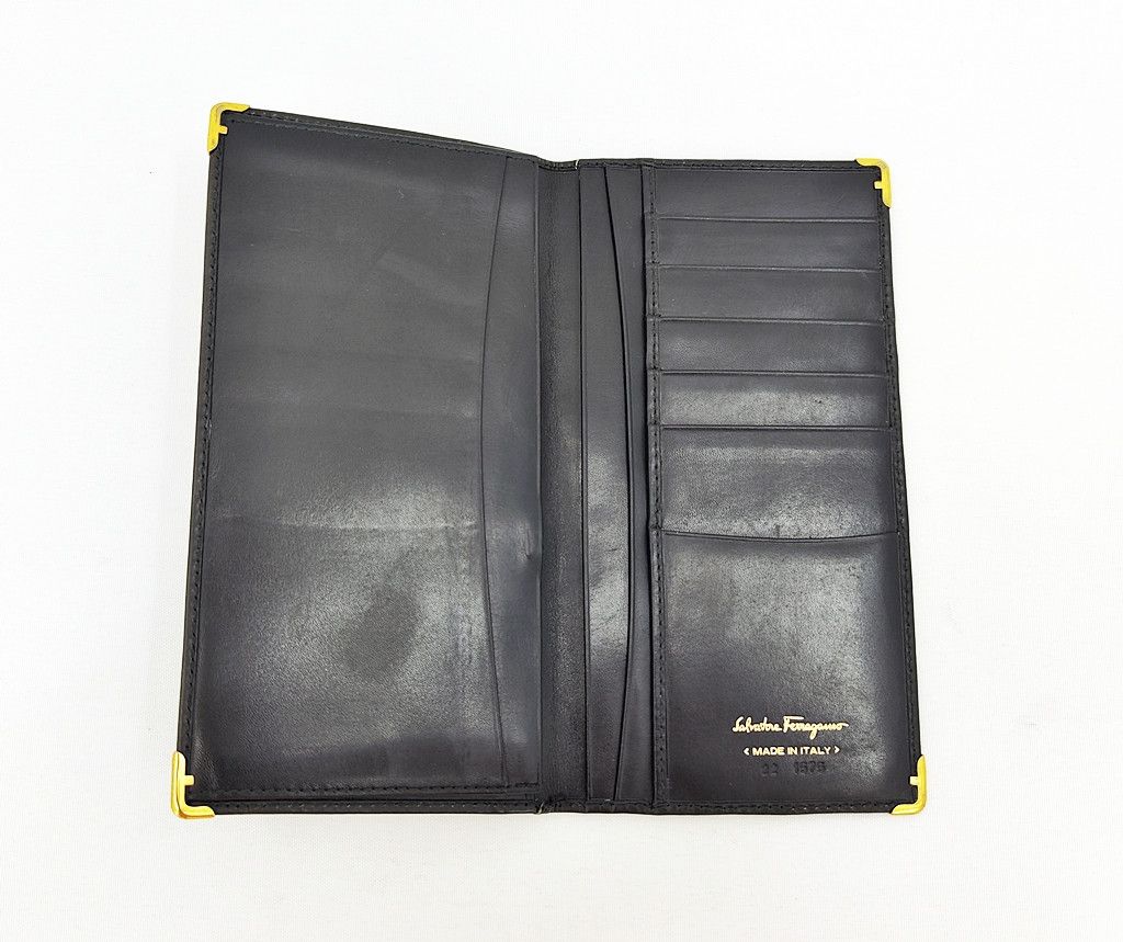 Salvatore Ferragamo SALVATORE FERRAGAMO full leather minimalist long Wallet Size ONE SIZE - 2 Thumbnail