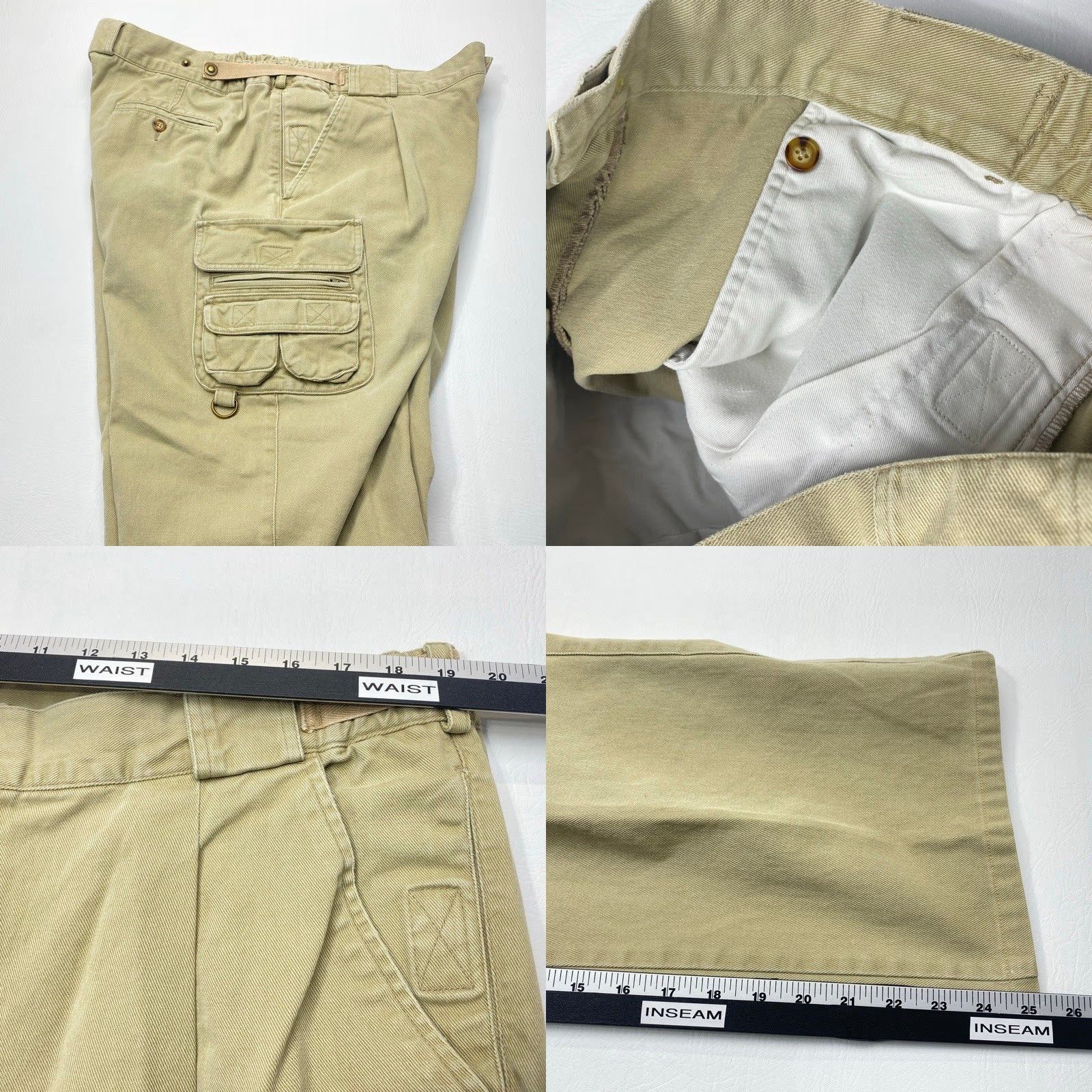 Orvis Orvis Cargo Pants 40x25.5 Beige Utility Pockets Adjustable Waist Hong Kong 8478 Size US 40 / EU 56 - 8 Thumbnail