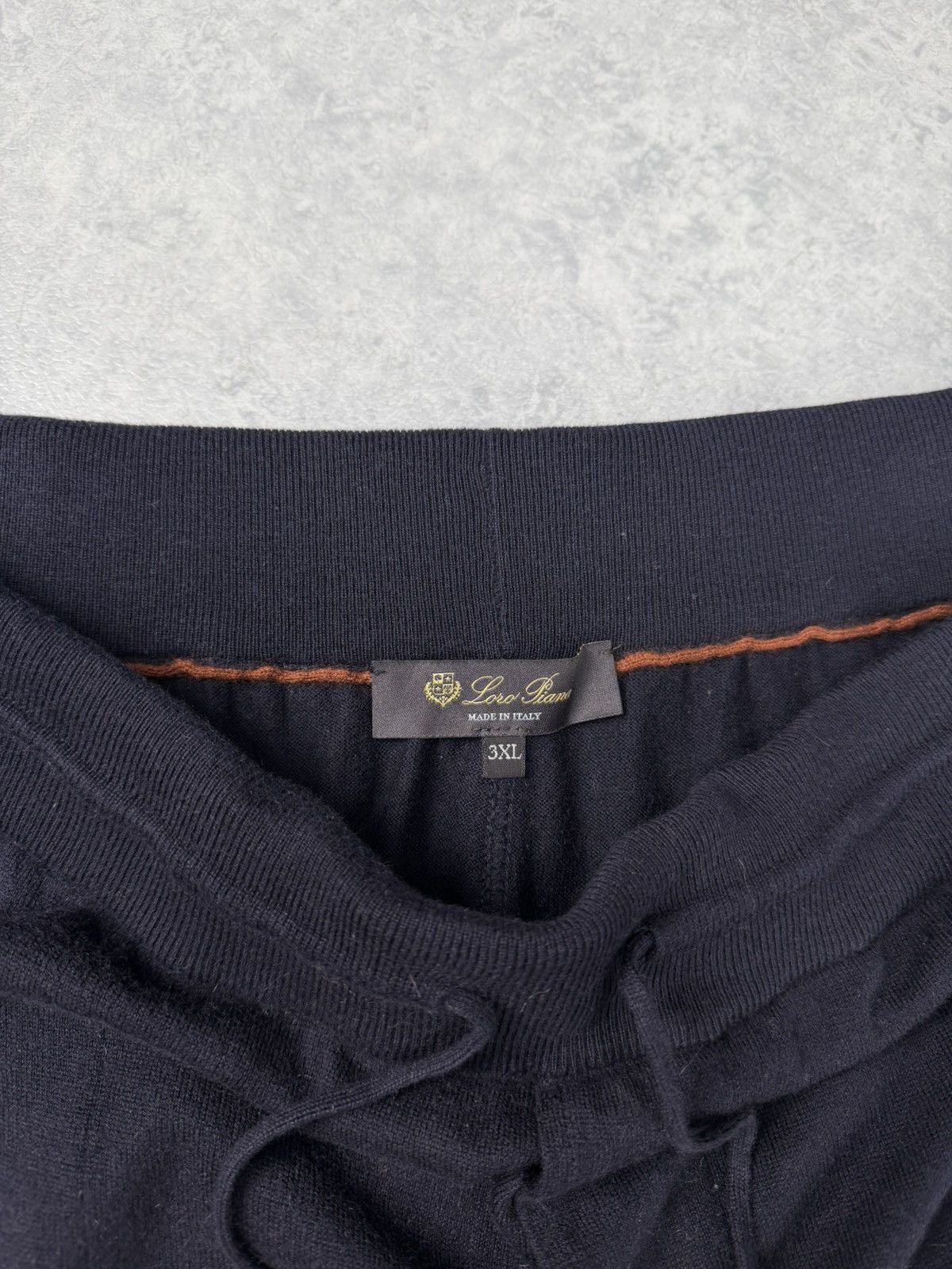 Loro Piana Loro Piana Cashmere Cotton Sweatpants Navy Size 3XL Size US 38 / EU 54 - 9 Thumbnail