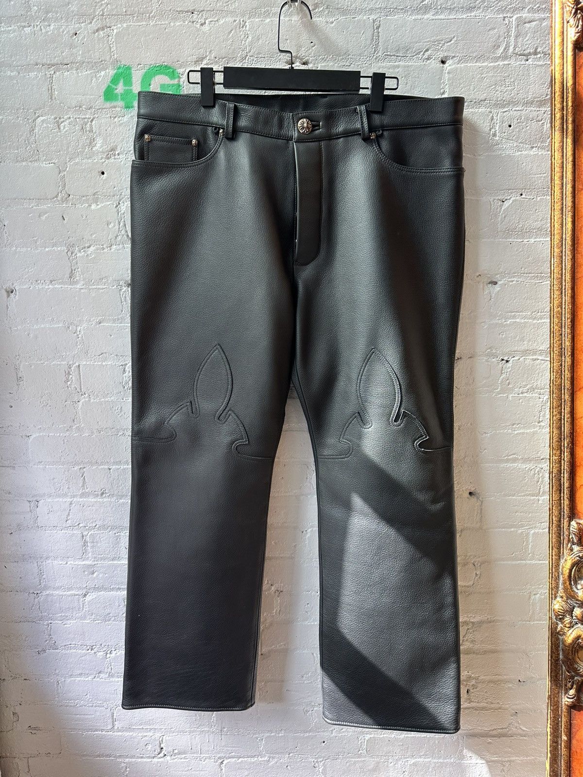 Chrome Hearts CHROME HEARTS FULL LEATHER FLUR KNEES XXL Size US 40 / EU 56 - 1 Thumbnail