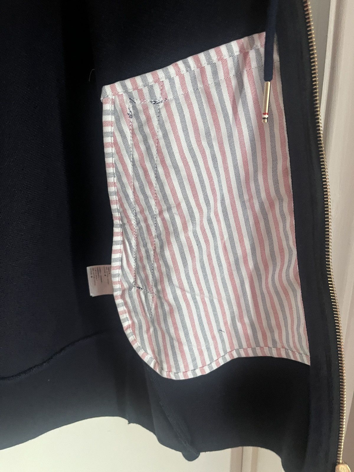 Thom Browne Thom Browne Classic 4 Bar Loop Back Hooded Zip Jacket Sz 3 Size US XL / EU 56 / 4 - 7 Thumbnail