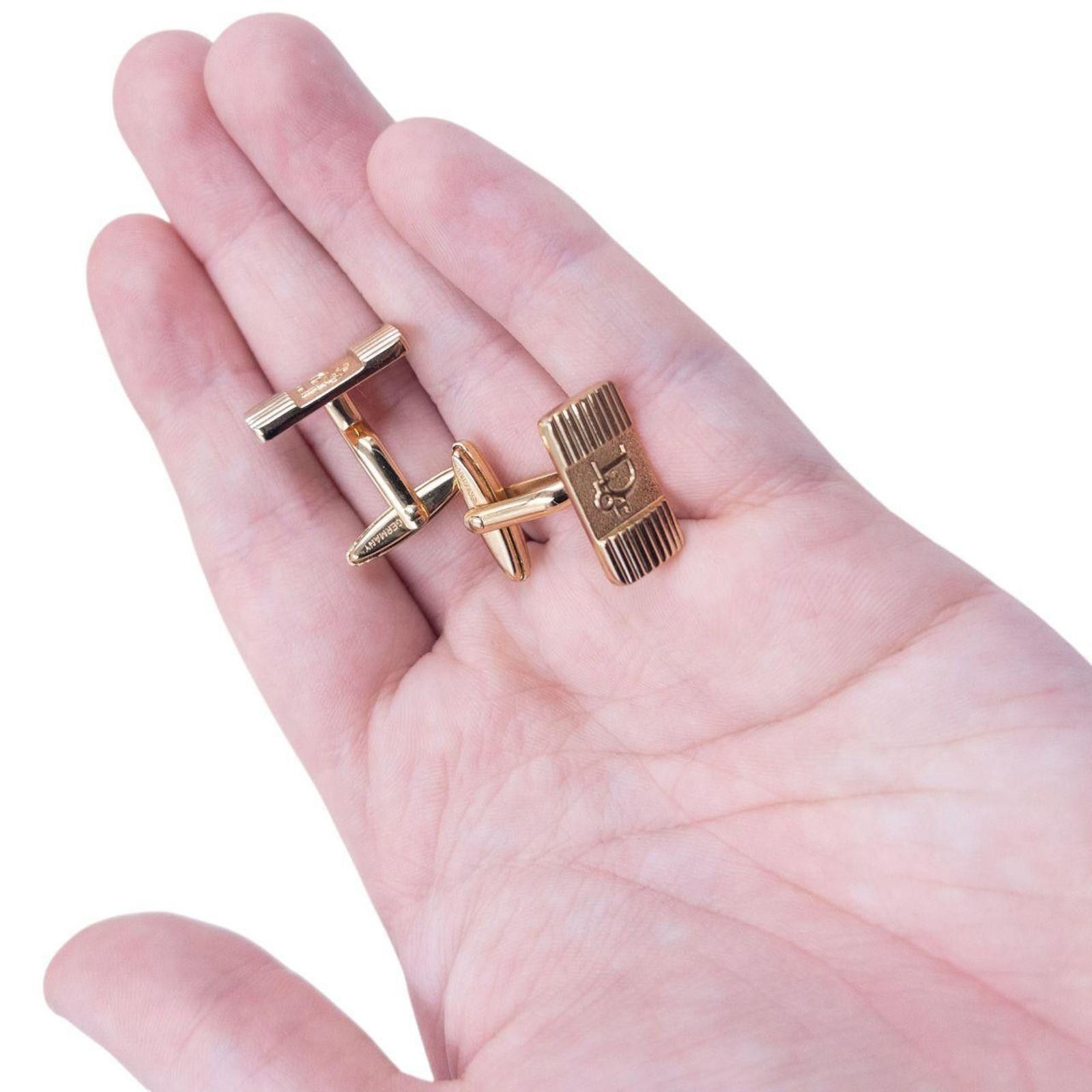 Dior Vintage Dior Embossed Cufflinks Size ONE SIZE - 5 Thumbnail