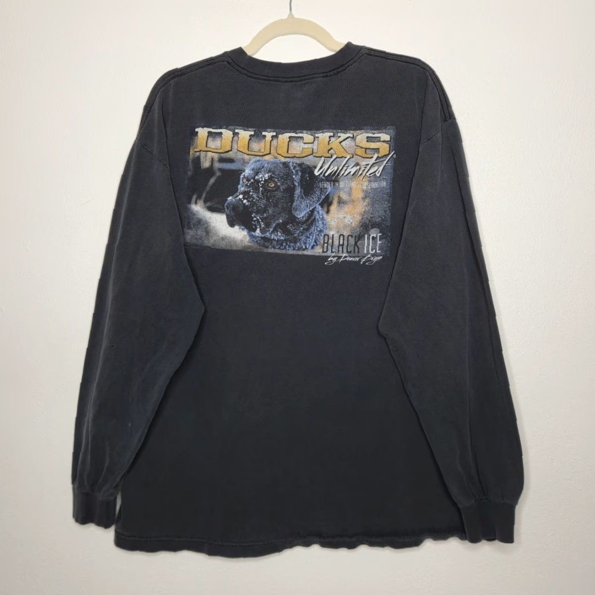 Vintage VINTAGE Ducks Unlimited Shirt Unisex Adults XL Black Long Sleeve Nature Hunting Fishing 90s 00s AOP Size US XL / EU 56 / 4 - 2 Thumbnail
