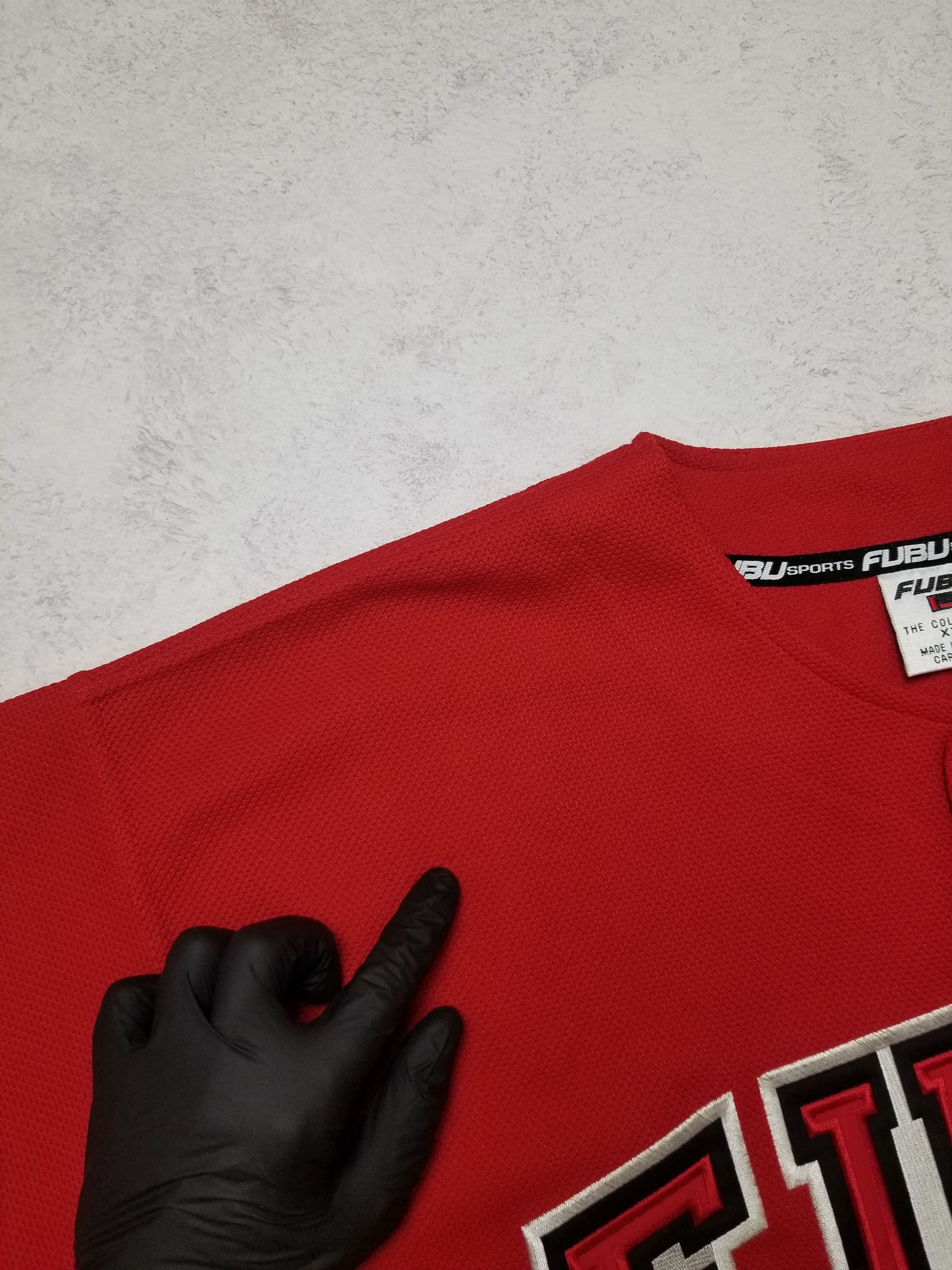 Fubu Vintage Y2K FUBU Sports Red Baseball Stitched Hip Hop Jersey Size US XXL / EU 58 / 5 - 16 Thumbnail