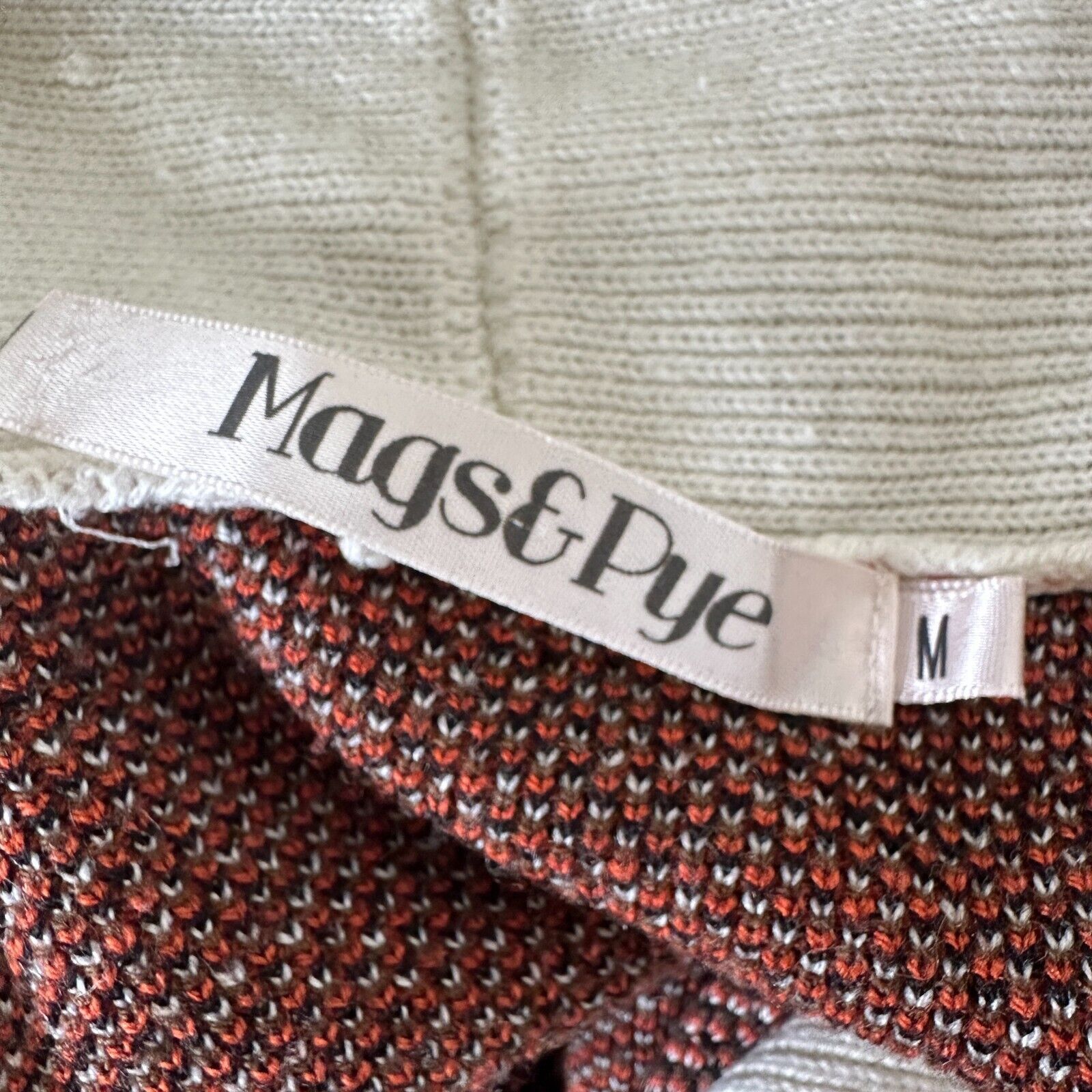 Other Mags & Pye Cream Brown Rust Native Aztec Longline Cardigan M Size M / US 6-8 / IT 42-44 - 7 Thumbnail