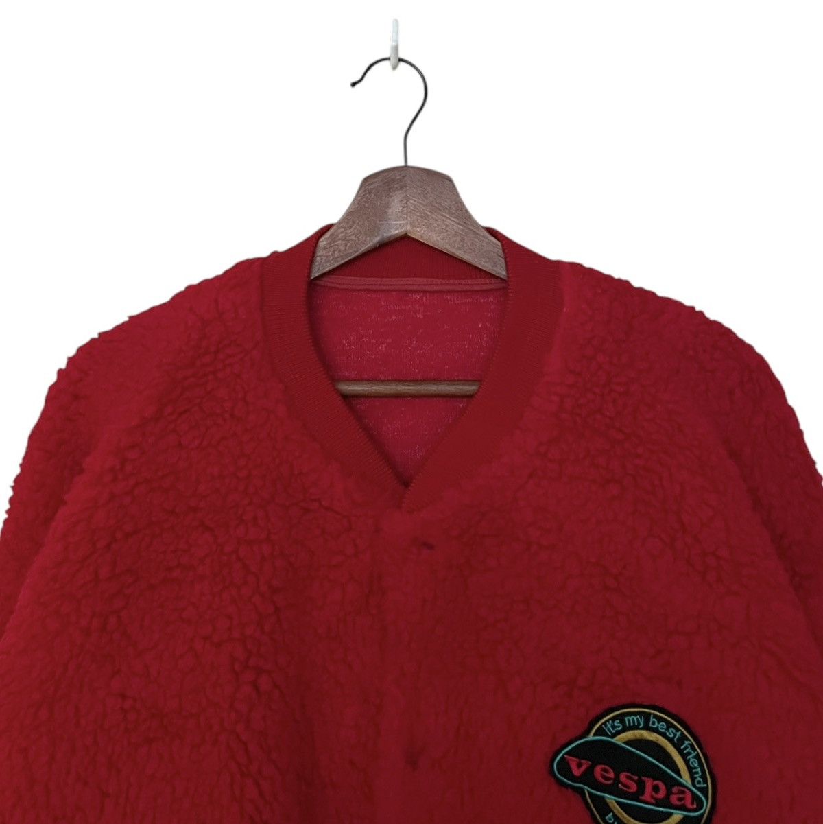 Vintage Vintage Brand Vespa Biaggo Fleece Varsity 1990s Size US M / EU 48-50 / 2 - 3 Thumbnail
