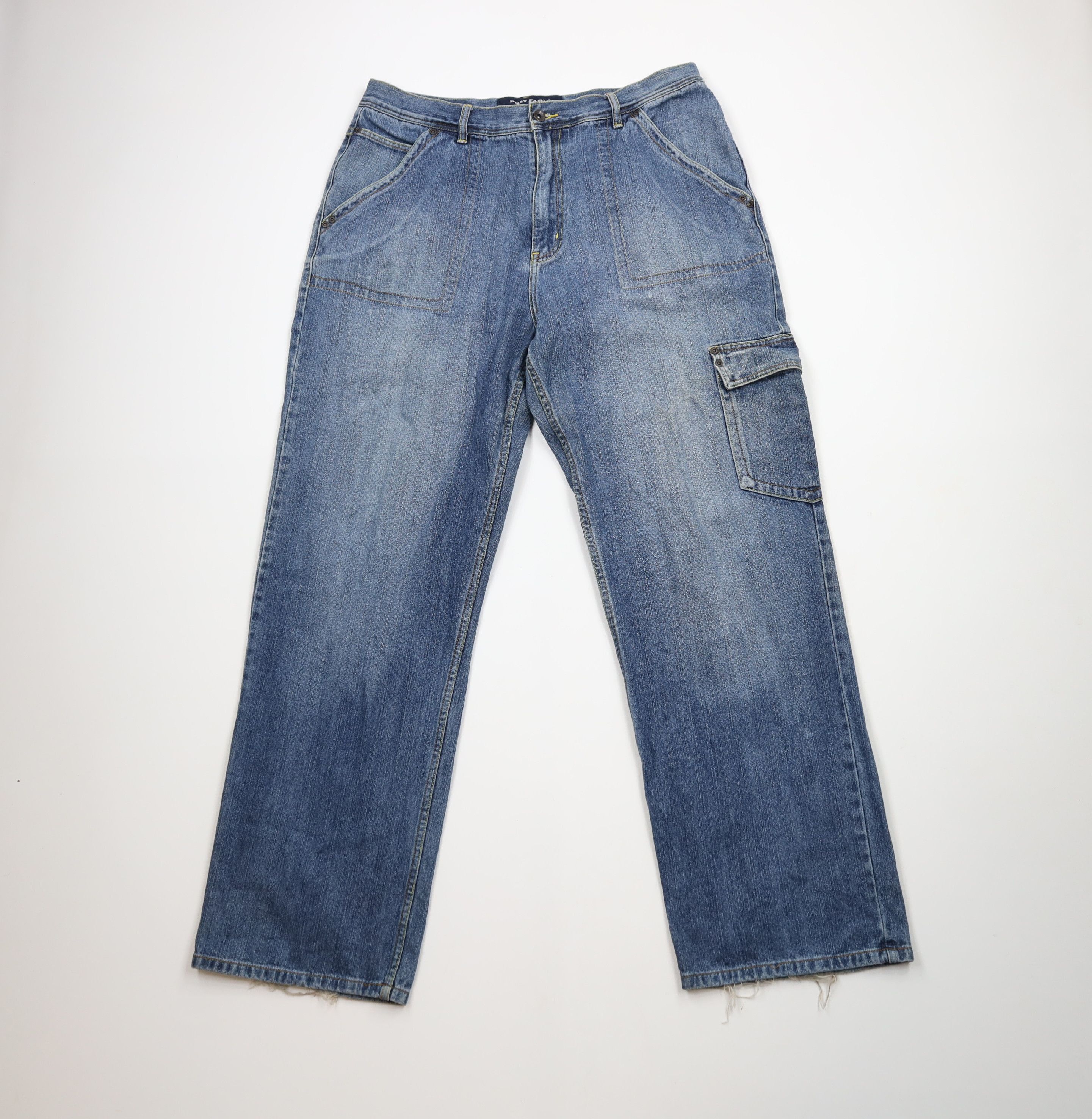 Phat Farm × Vintage Vintage 90s Y2K Phat Farm Baggy Wide Leg Denim Jeans Blue Size US 36 / EU 52 - 1 Thumbnail