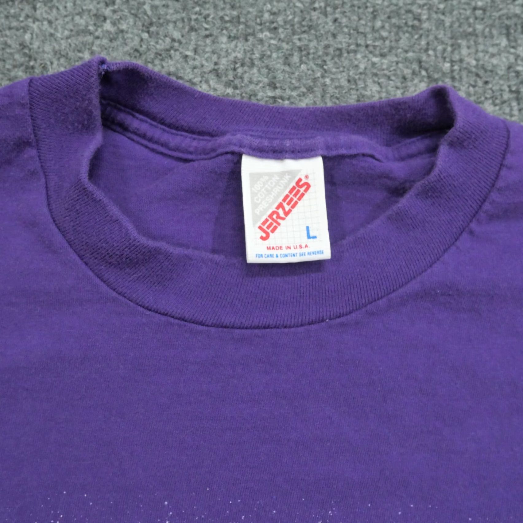 Vintage VINTAGE Alaska T Shirt Mens Large Purple Eagle Nature 90s Shirt Size US L / EU 52-54 / 3 - 5 Thumbnail