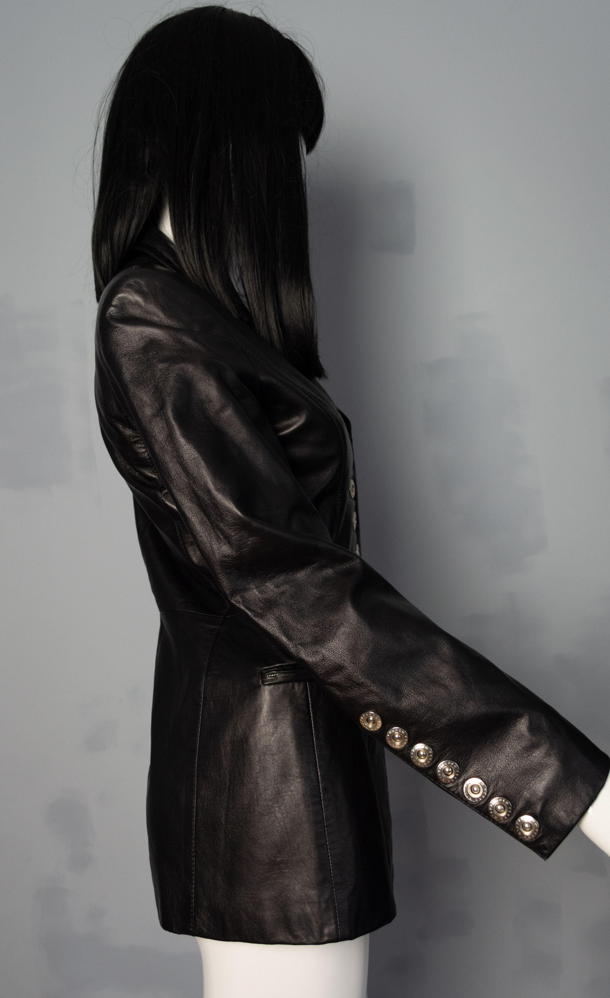 Gianfranco Ferre Gianfranco Ferré black sheepskin jacket Size S / US 4 / IT 40 - 4 Thumbnail