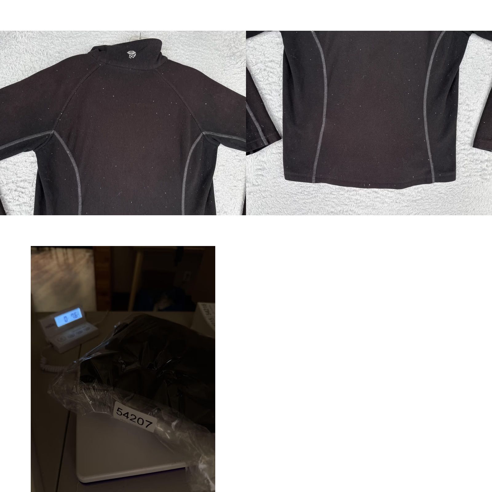 Mountain Hardwear Mountain Hardwear Pullover Womens M Black Fleece 1/4 Zip Hiking Top Poly Size M / US 6-8 / IT 42-44 - 9 Thumbnail