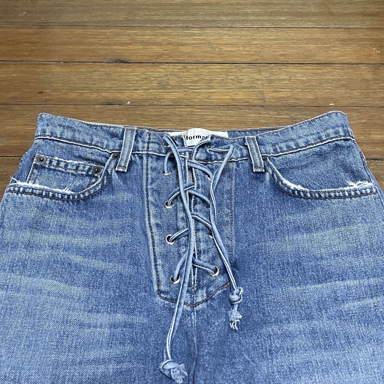 14th Addiction × If Six Was Nine × Japanese Brand Rare Vintage Japanese Brand Reformation Flared Jeans 2000s Size US 27 - 3 Thumbnail