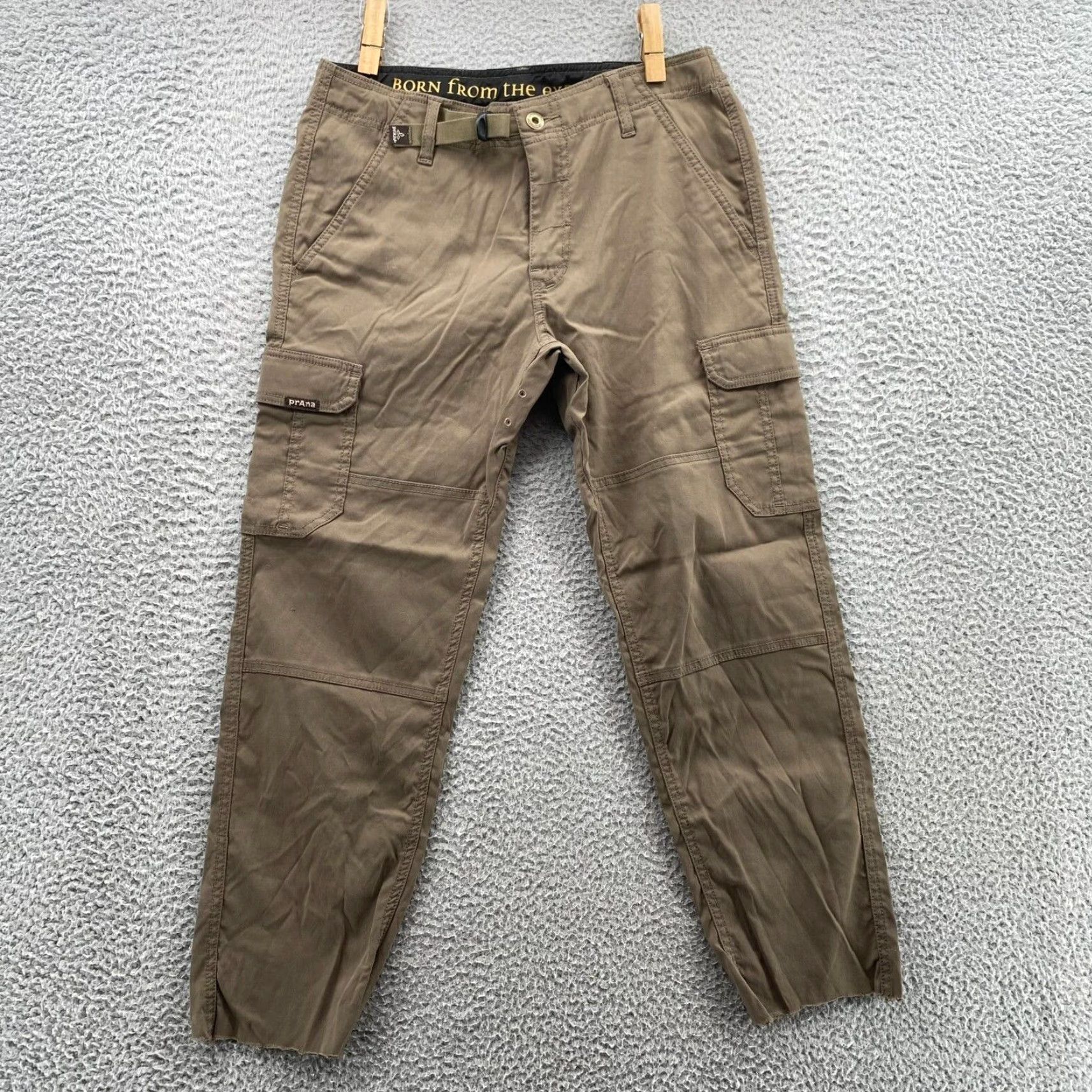 Prana prAna Zion Cropped Pants Men's 30X25 Brown Cargo Performance Hiking Gorpcore - Pants - Men - 30 - Brown - Cropped - Cargo - Nylon - Spandex - 90s? Size US 30 / EU 46 - 2 Thumbnail