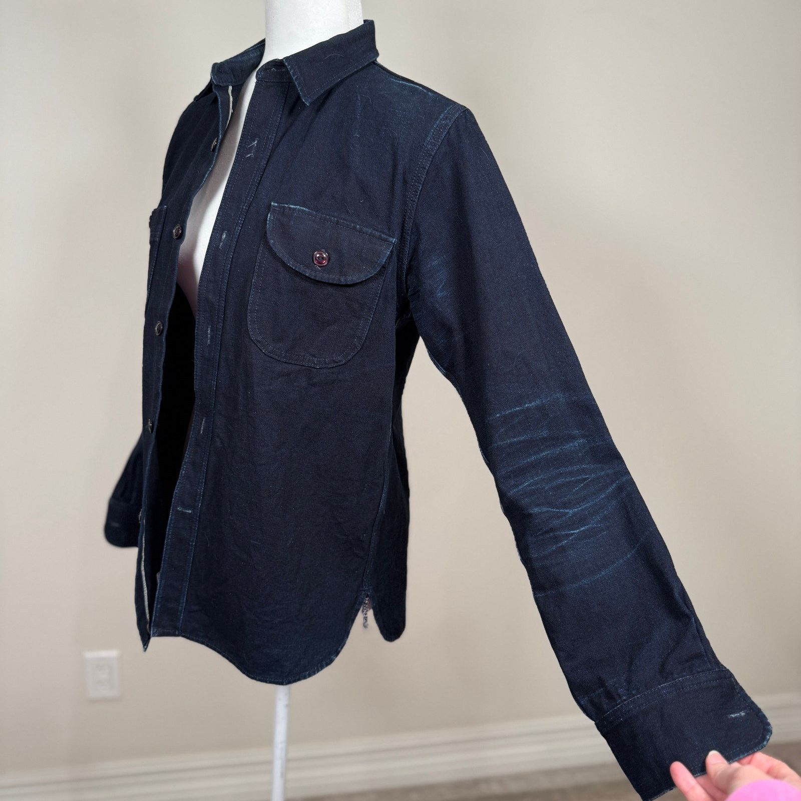 Rogue Territory Work Shirt - Indigo Selvedge Canvas - Size S