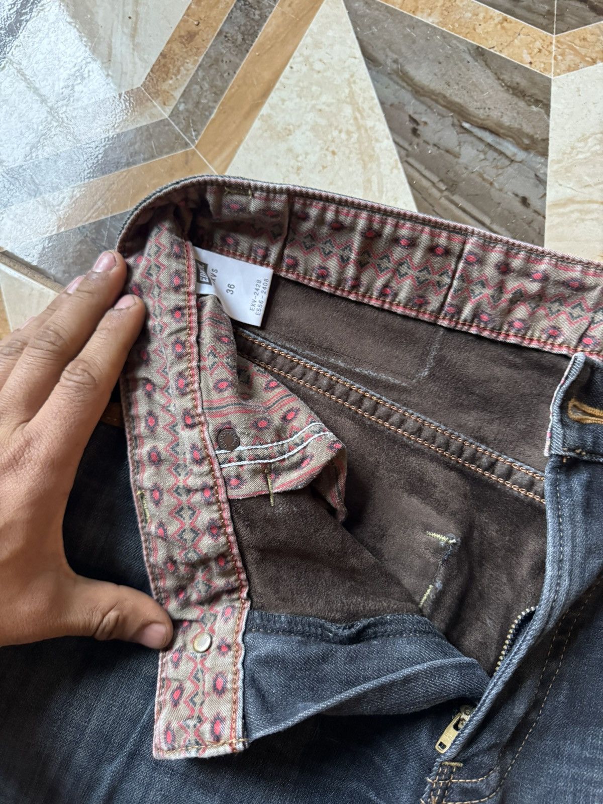 Edwin × Japanese Brand × Vintage Crazy Vintage Y2K Edwin Jeans Japanese Denim Skater Baggy Size US 36 / EU 52 - 3 Thumbnail
