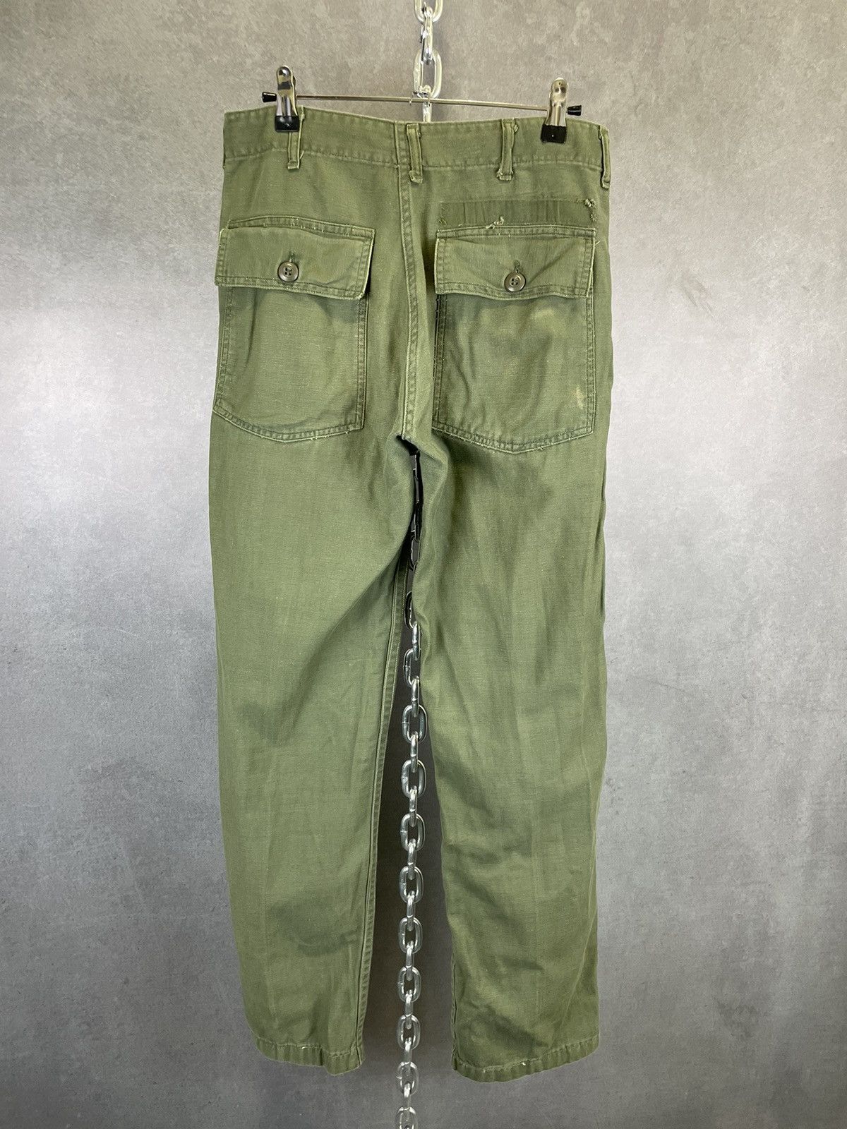 Vintage Military OG-107 Fatigue Pants cotton sateen vietnam