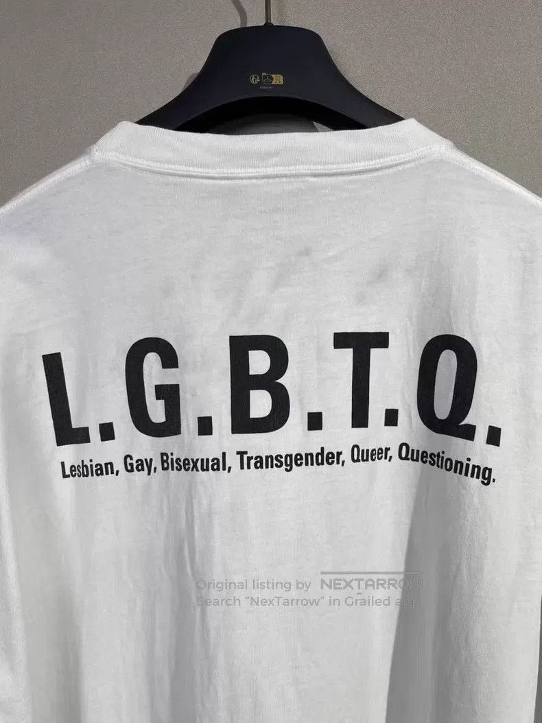 Balenciaga Balenciaga White Rainbow Short Sleeve Size US M / EU 48-50 / 2 - 3 Thumbnail