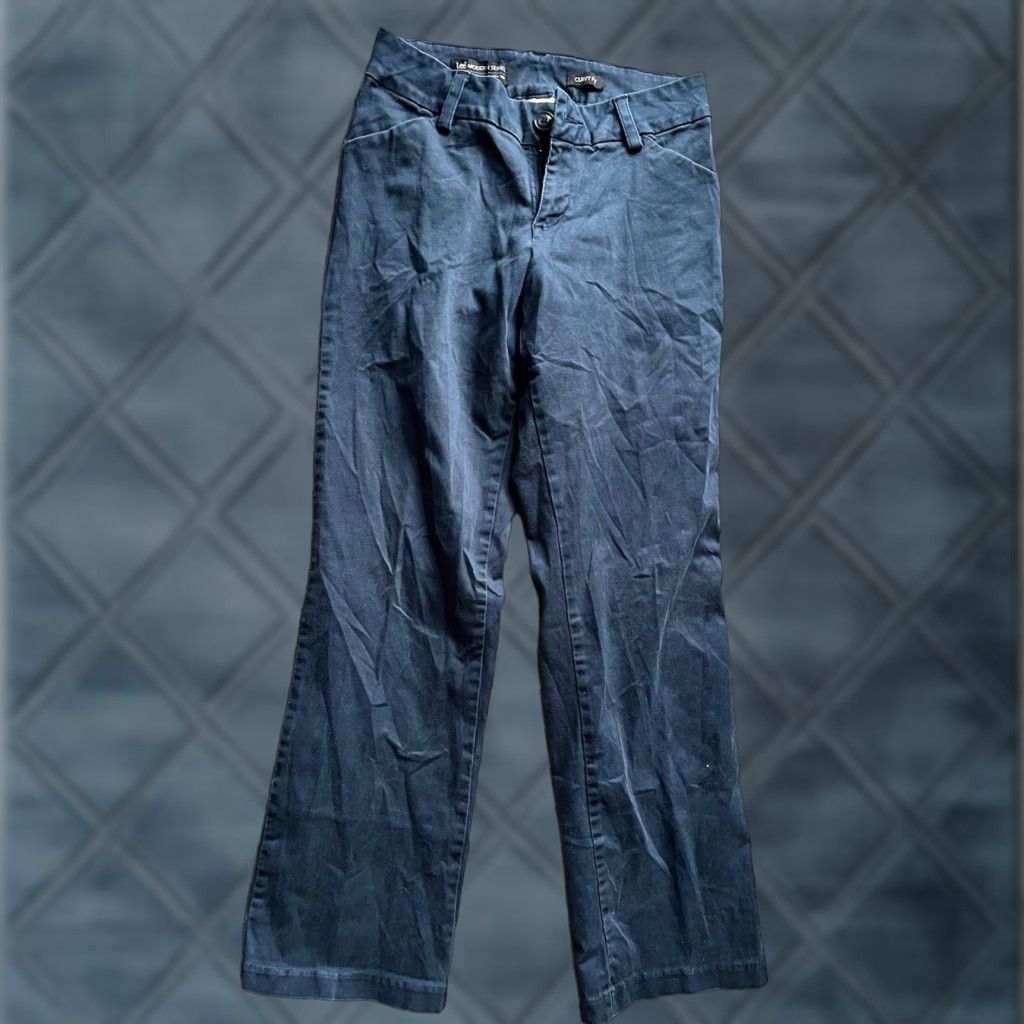Lee Lee Modern Series 90s Casual Pants Womens Size 6 Blue Chino Size 28" / US 6 / IT 42 - 1 Thumbnail
