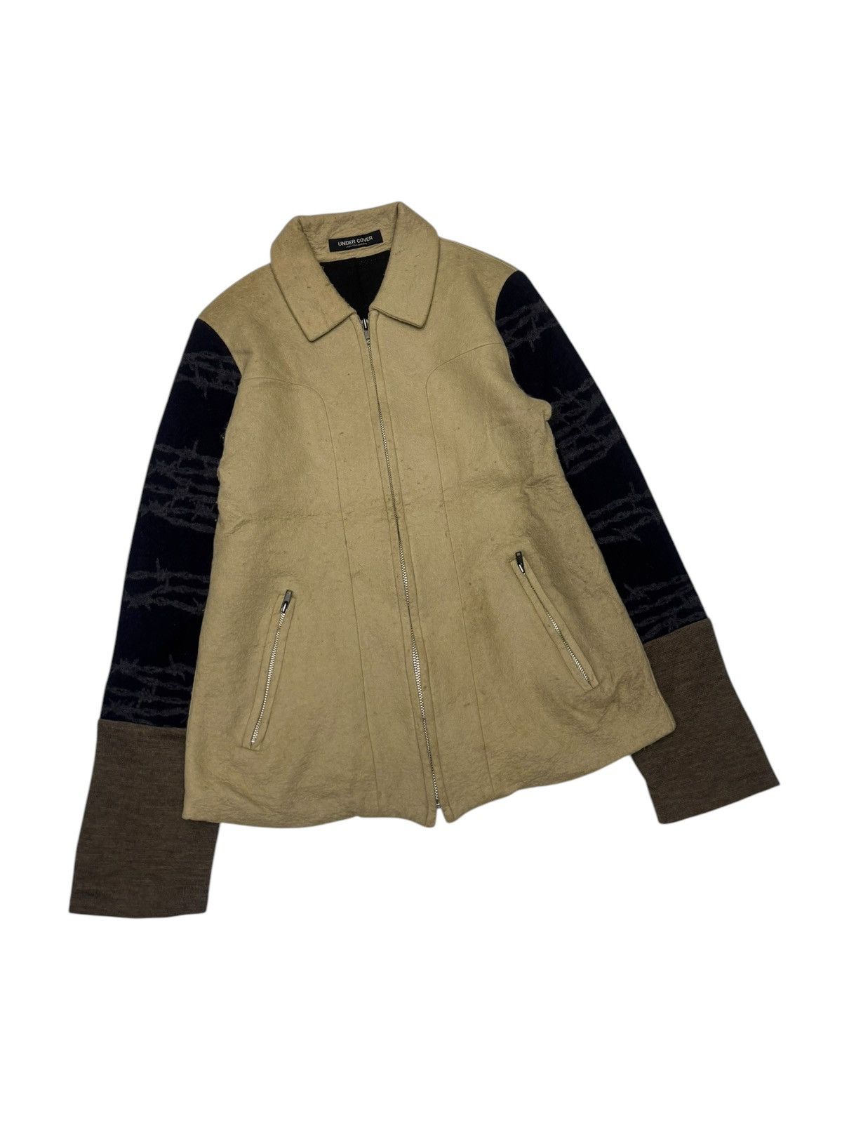 Jun Takahashi × Undercover Vintage Undercover Jun Takahashi Wire Pattern Jacket 1996s Size S / US 4 / IT 40 - 2 Thumbnail