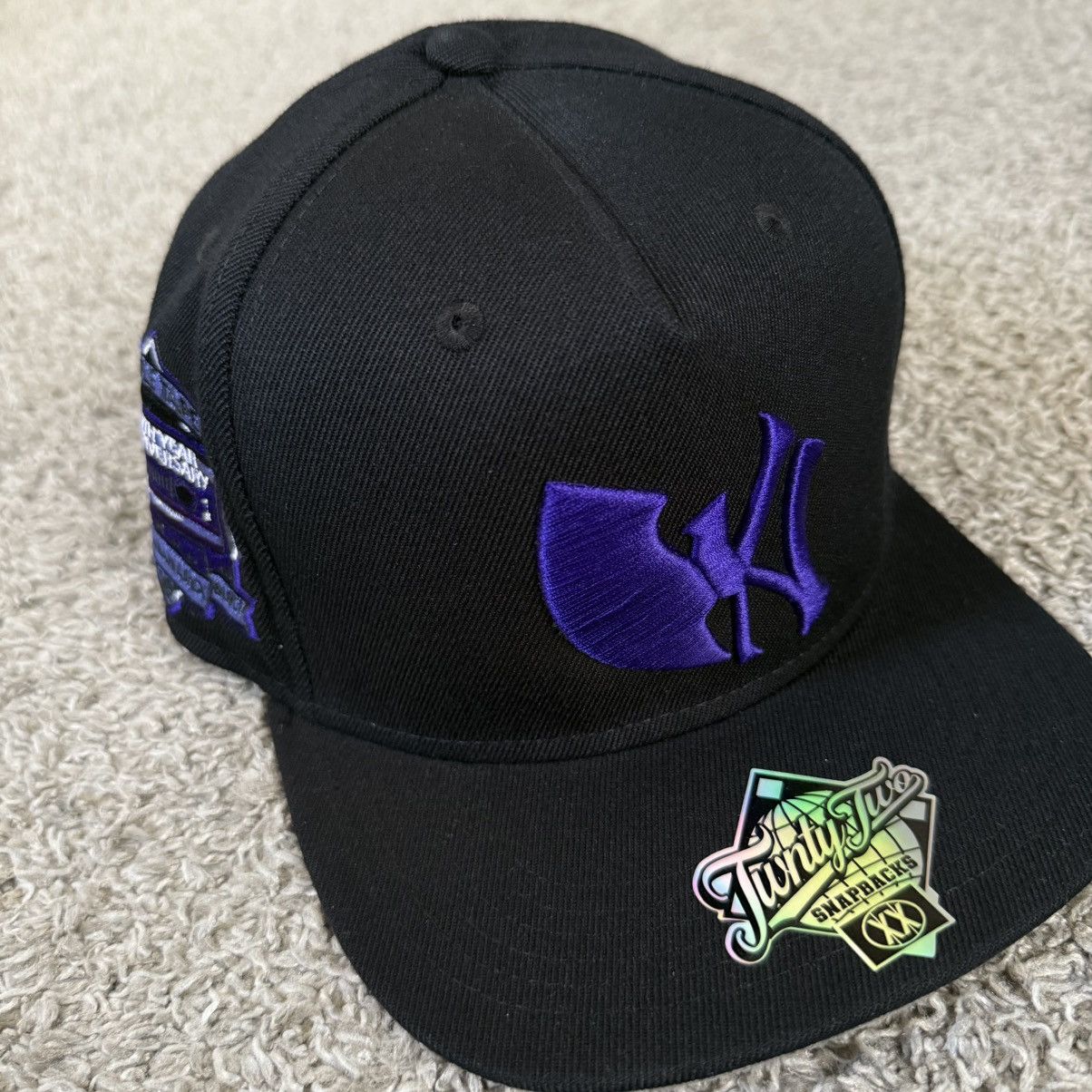 TWNTY-TWO 🟣Wu-Tang Snapback Hat Twnty Two Purple Tape OB4CL Raekwon Size ONE SIZE - 9 Thumbnail