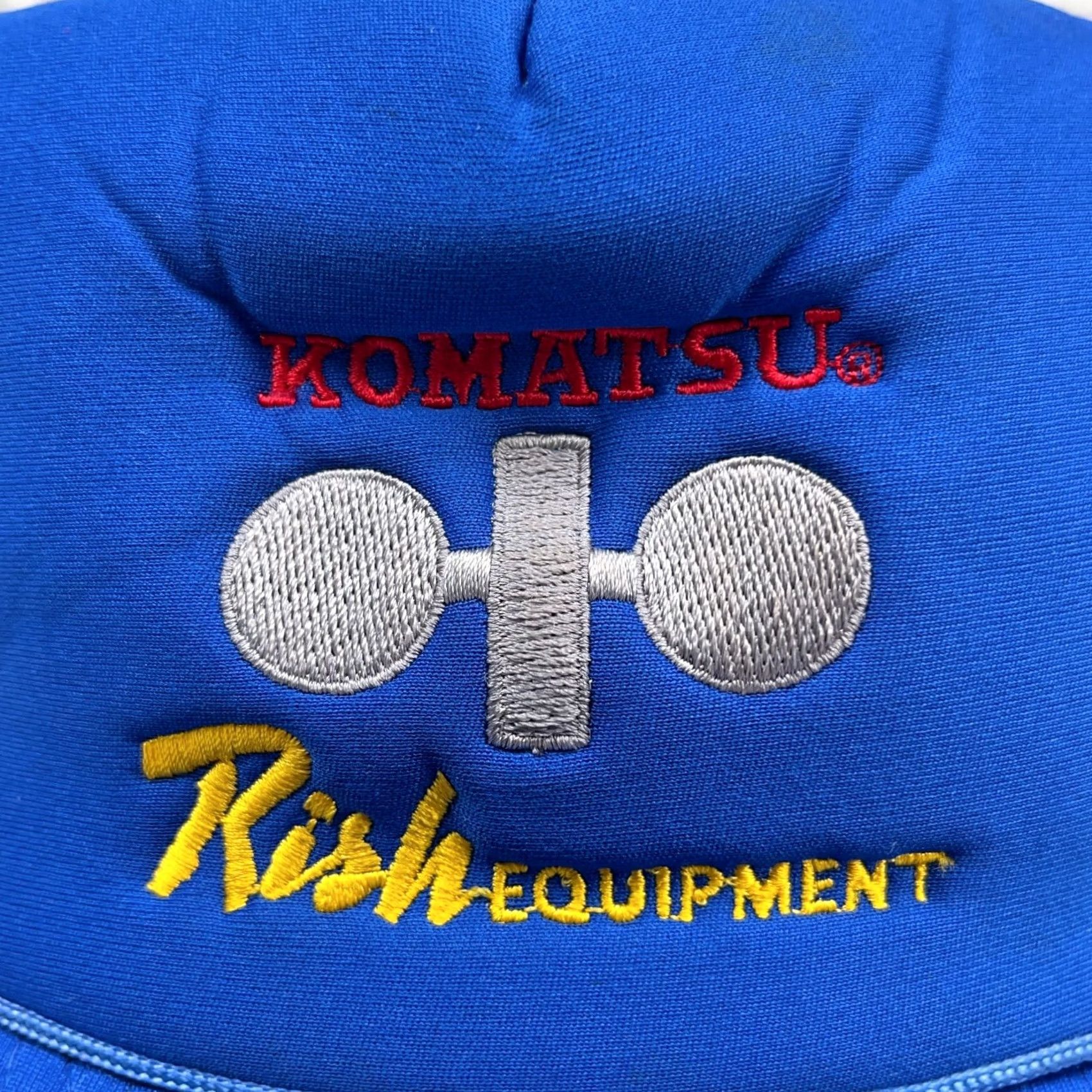 Coal VINTAGE Komatsu Rish Equipment Coal Mining Trucker Hat Cap Snapback Rope 90s Size ONE SIZE - 2 Thumbnail
