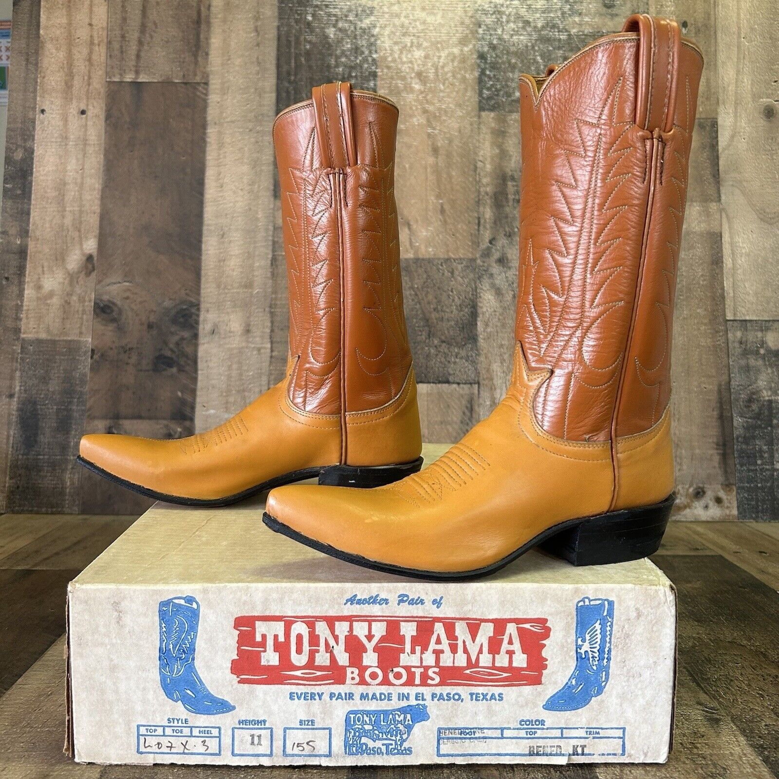 Tony Lama Tony Lama Vintage Gold Label Cowboy Boots Womens 5.5 A Size US 5.5 / IT 35.5 - 12 Thumbnail