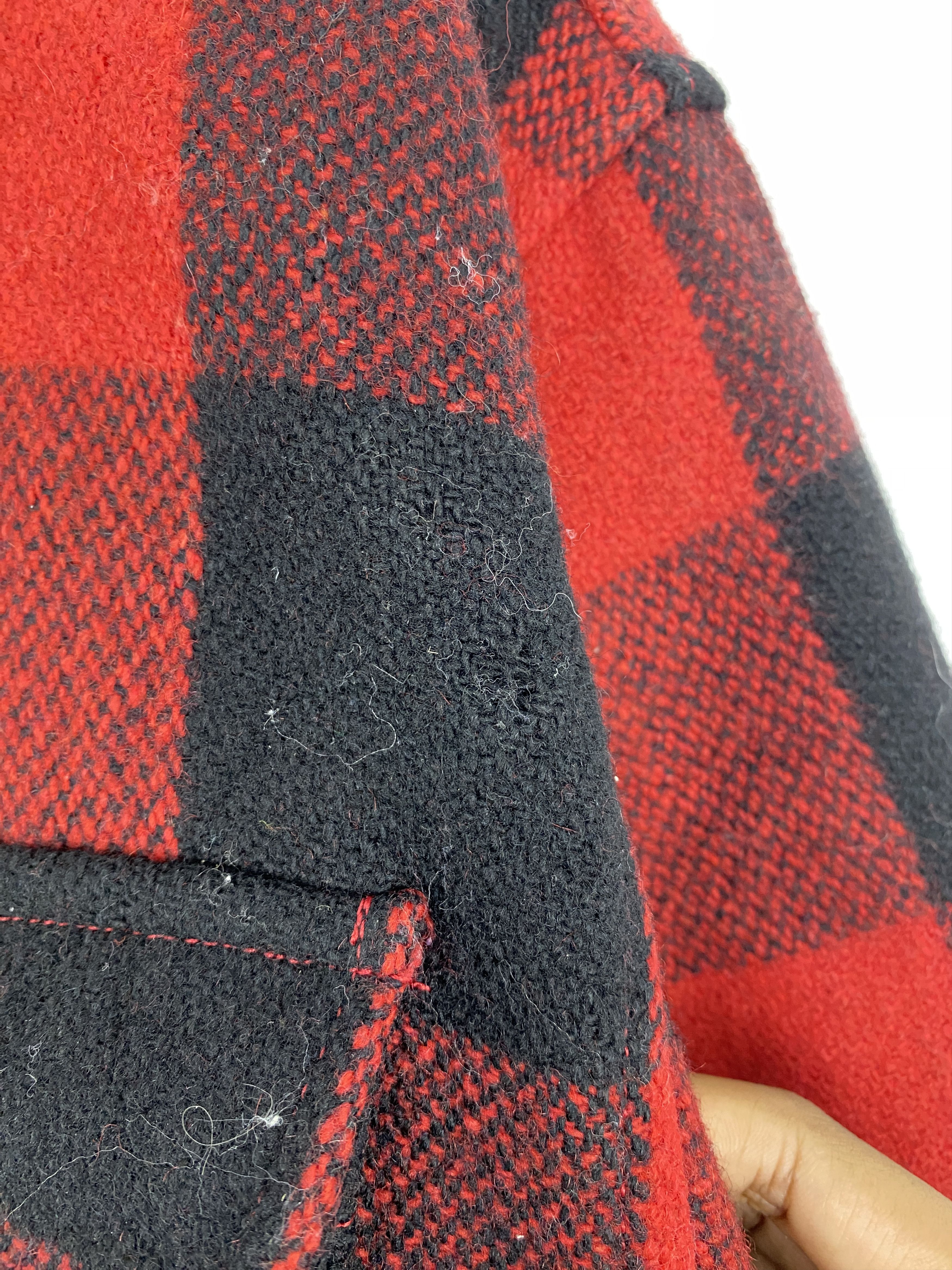 If Six Was Nine Vintage John Bull Shadow Plaid Zipper Flannel Jacket MJ0056 Size US L / EU 52-54 / 3 - 15 Thumbnail