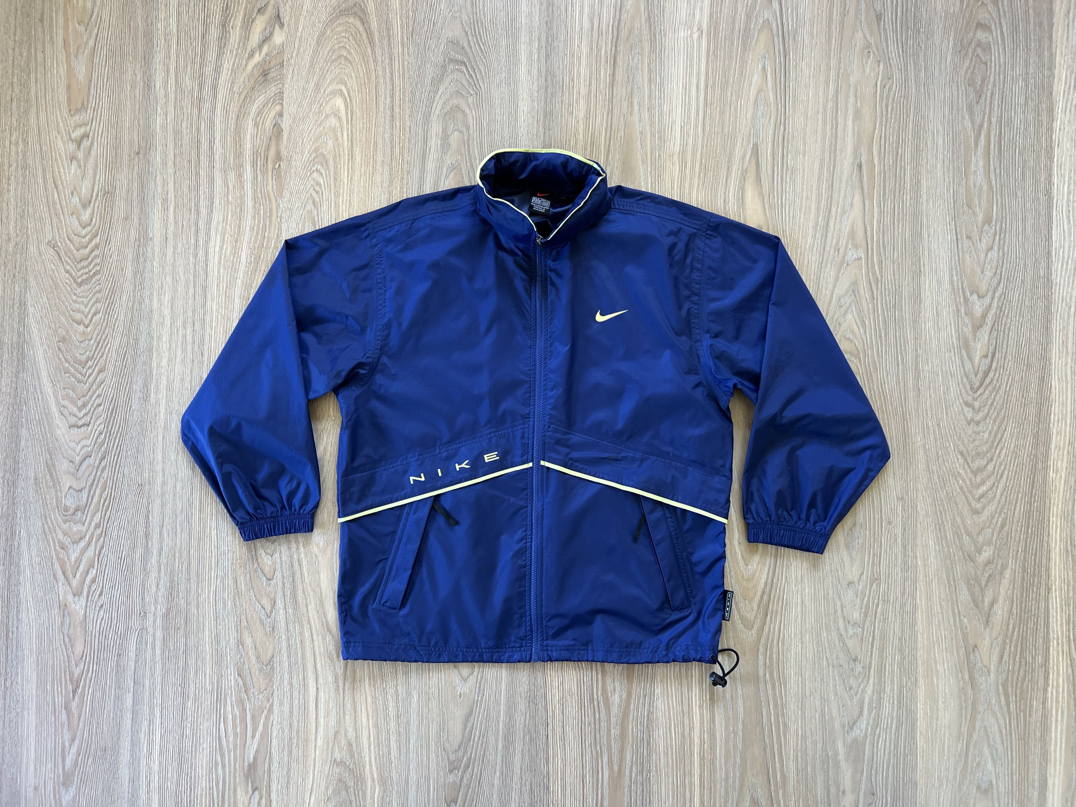 Nike × Vintage Vintage 90s Nike Windbreaker Zip Up Size US M / EU 48-50 / 2 - 1 Thumbnail