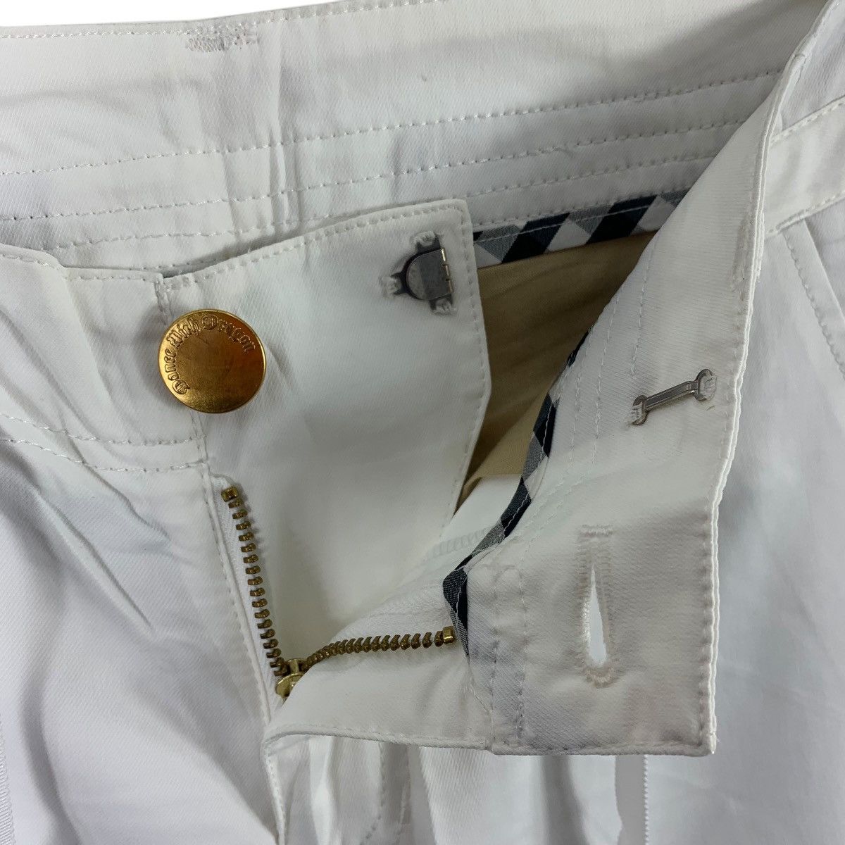 Vintage DANCE WITH DRAGON WHite colour cargo pants Size 30" / US 8 / IT 44 - 14 Thumbnail
