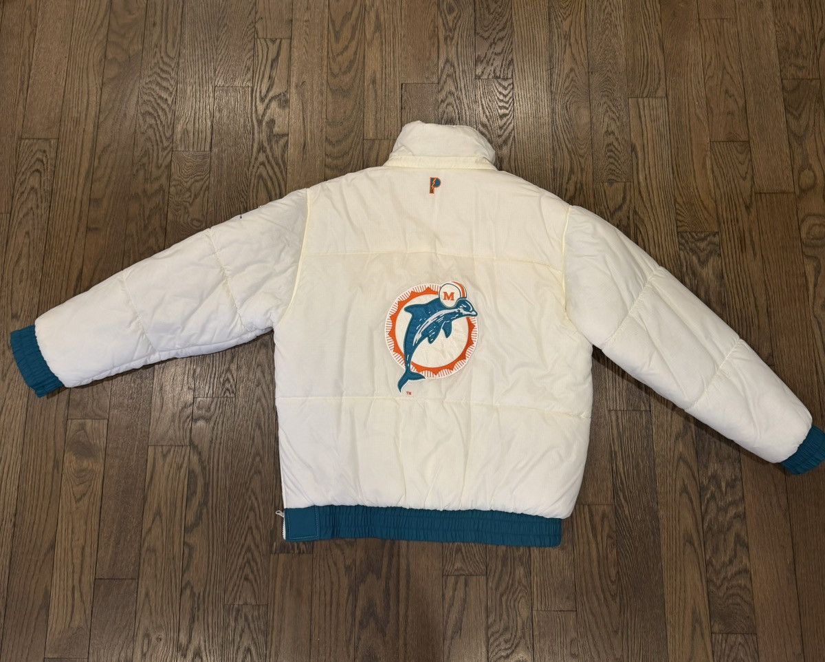 Pro Player Vintage Reversible Miami Dolphins Quarter Zip Coat Size US L / EU 52-54 / 3 - 10 Thumbnail