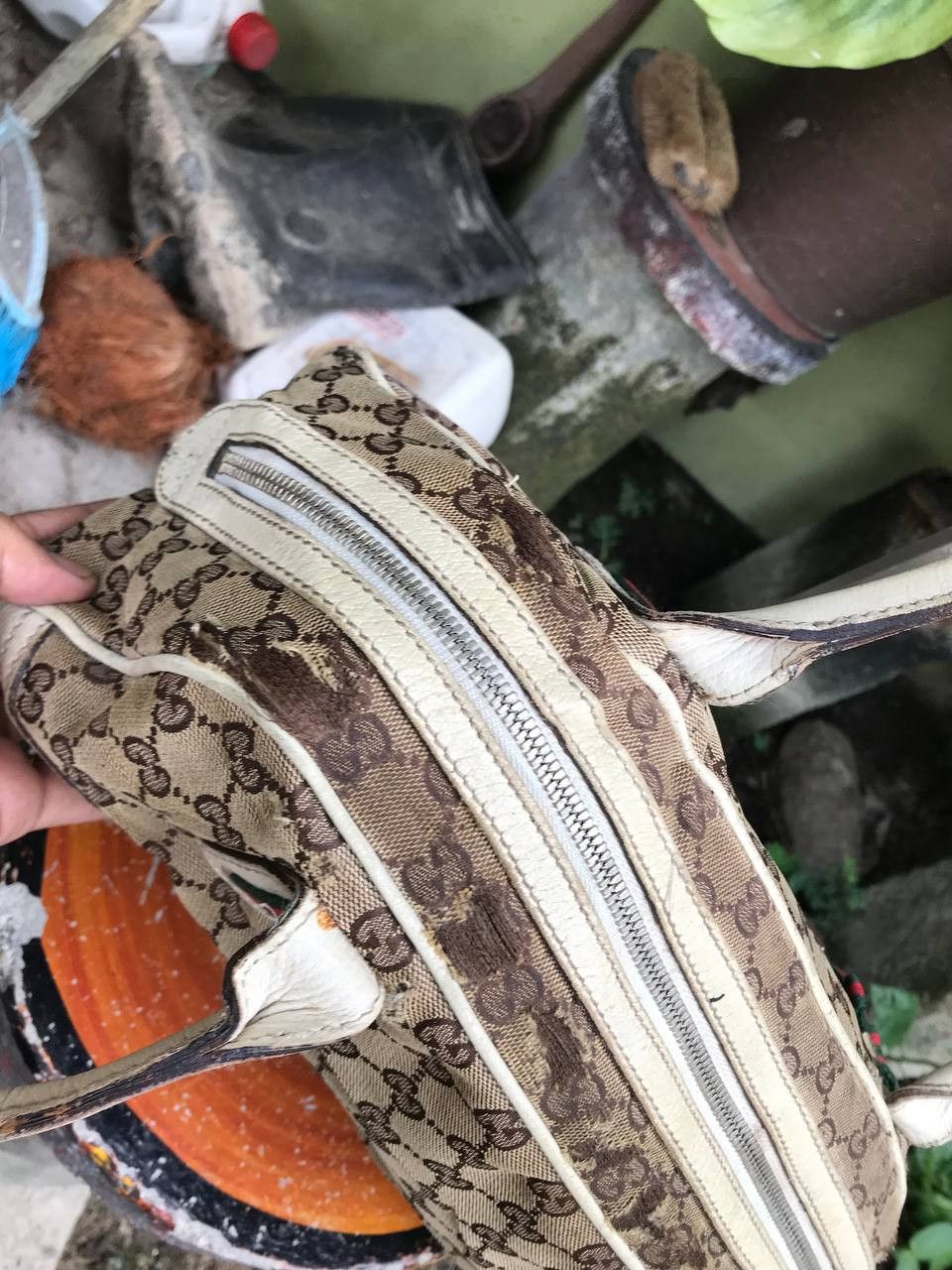 Gucci × Vintage Vintage Gucci GG Boston Bag Size ONE SIZE - 9 Thumbnail