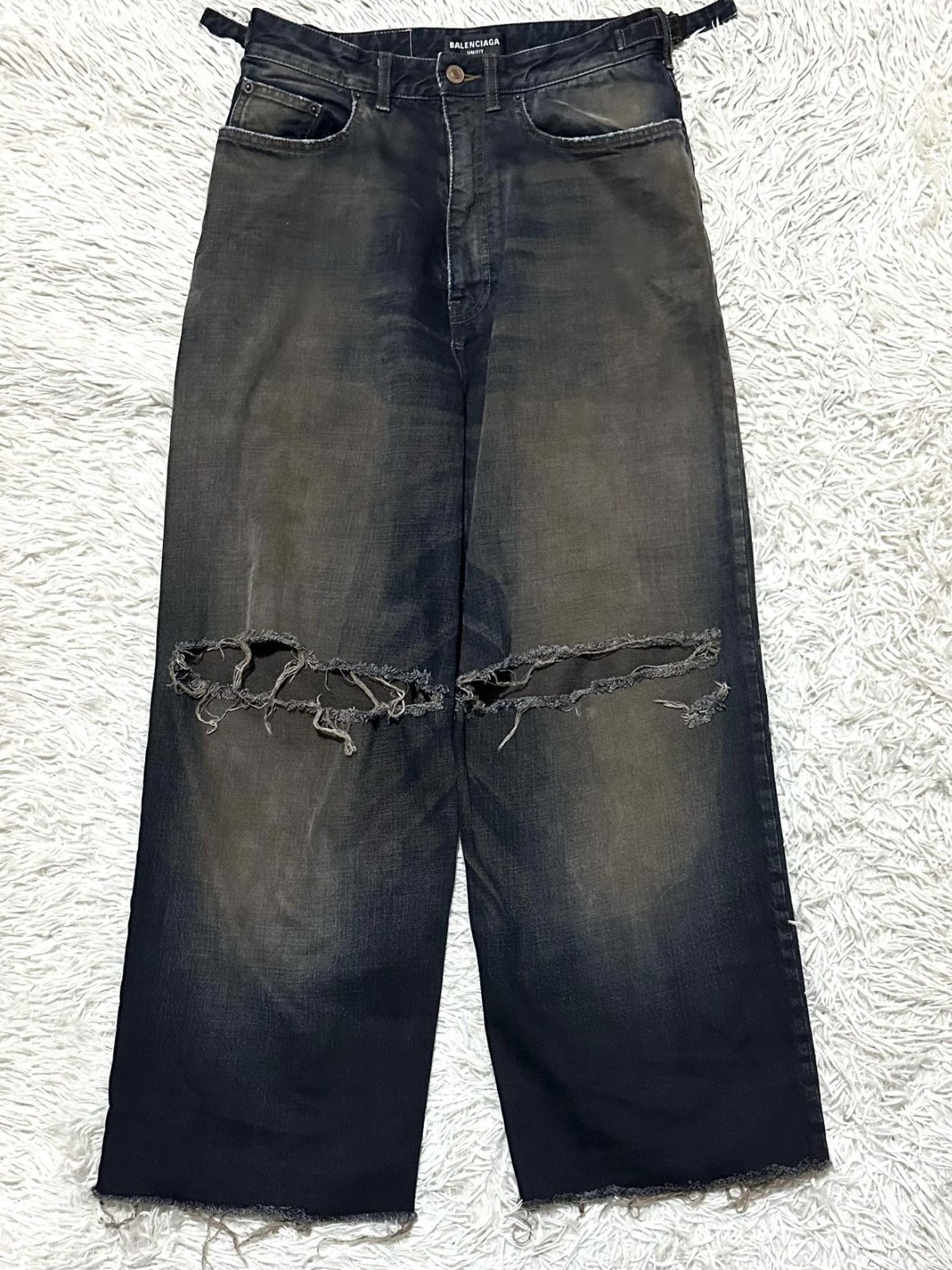 Balenciaga Balenciaga Summer 22 Destroyed Skater Denim Jeans | Grailed