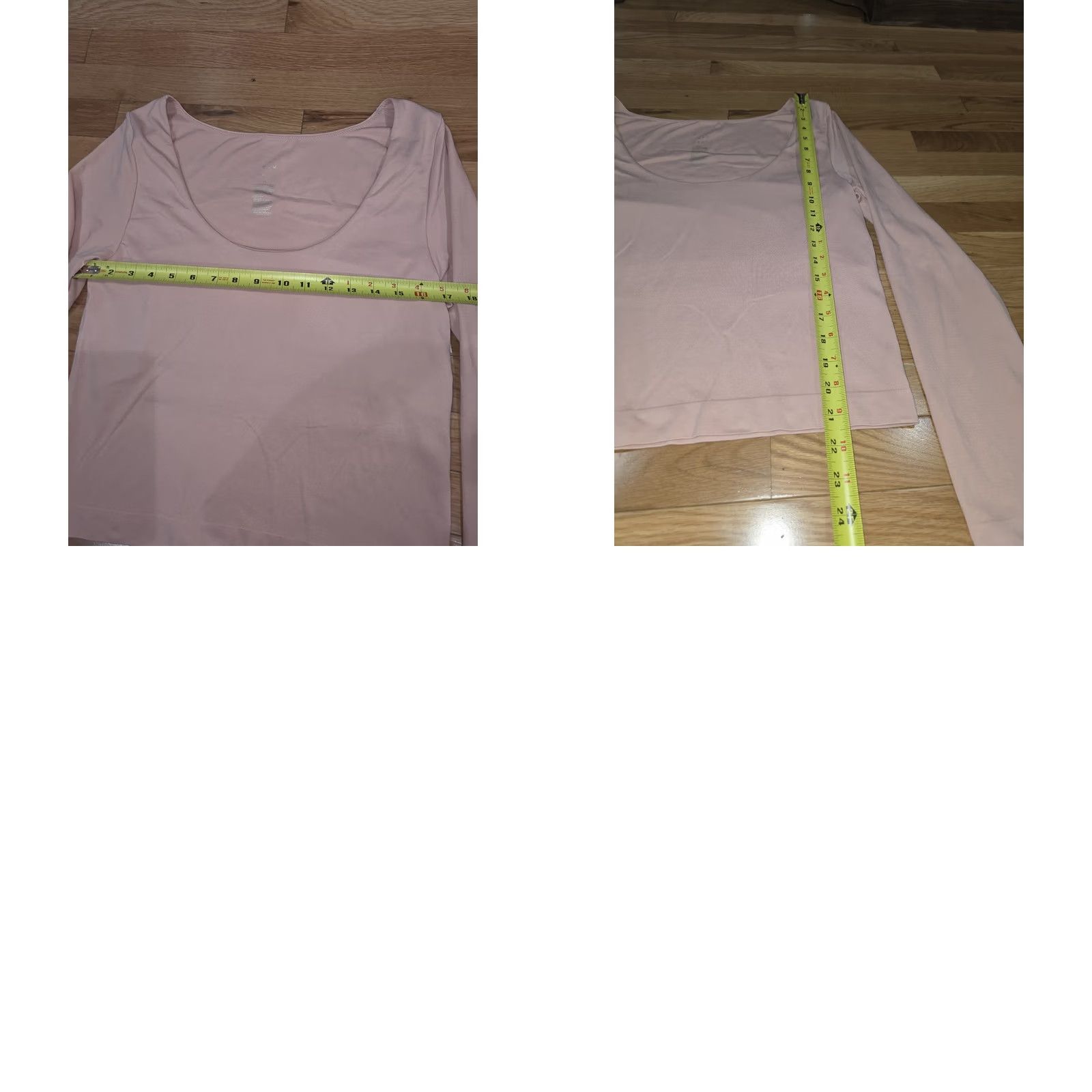 Vintage A New Day Long XL Long Sleeve Sqaude Neck Top Nylon Shirt Womens Pink XL Size XL / US 12-14 / IT 48-50 - 8 Thumbnail