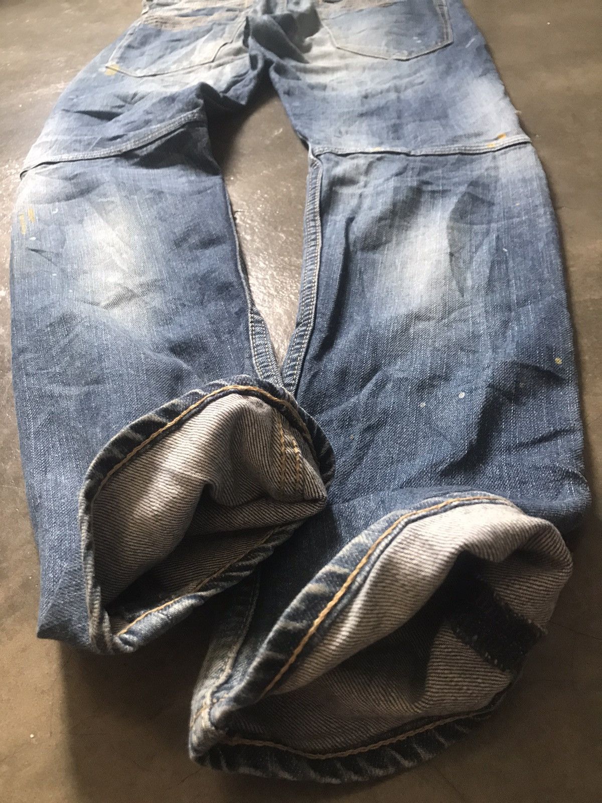 Jimmy Taverniti × Taverniti × Vintage Jimmy Taverniti - Blackie Fade Washed Splattered Paint Jeans Size US 30 / EU 46 - 20 Thumbnail