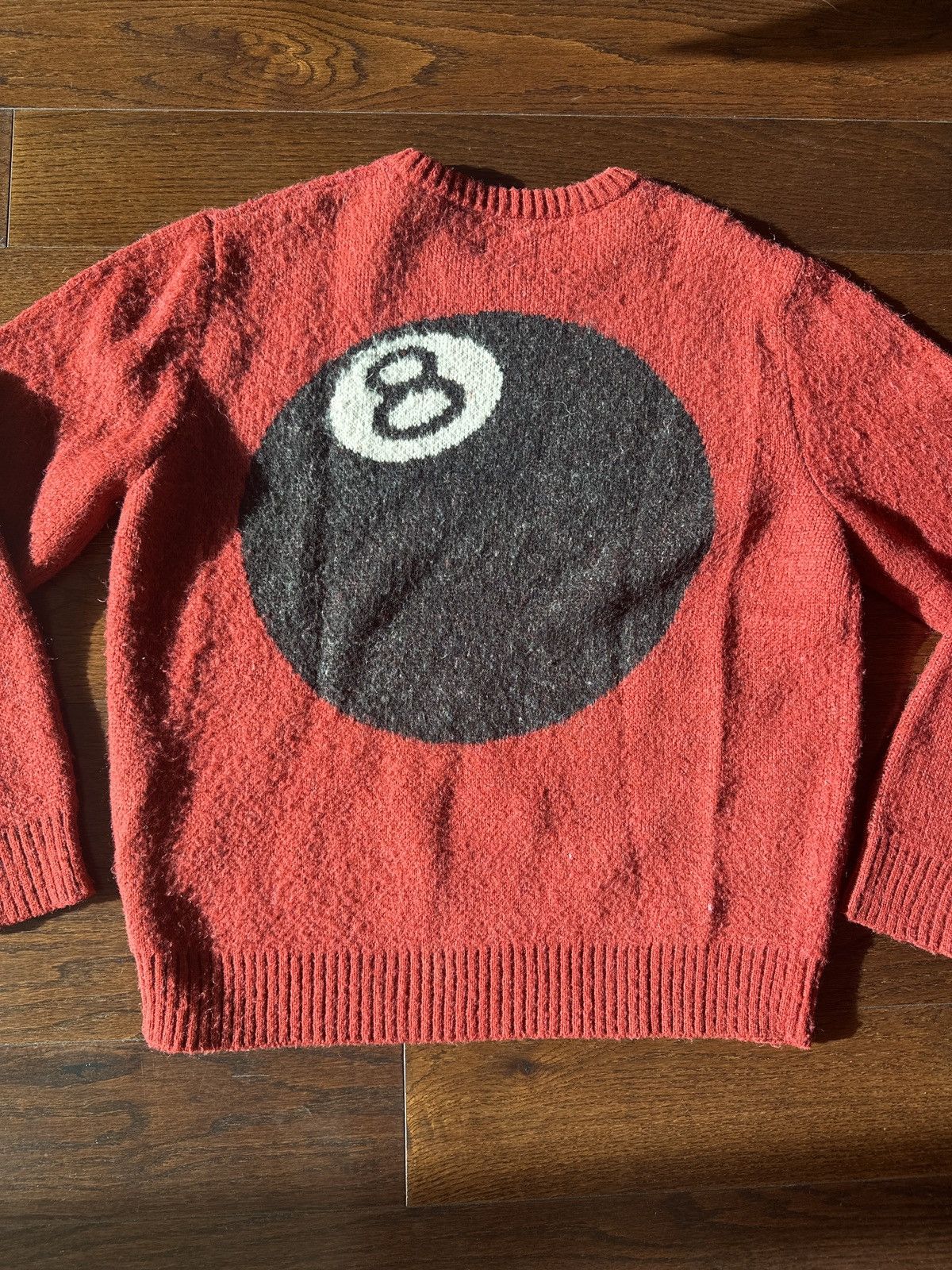 Stussy Eight Ball Knitted Jumper in Natural for Men