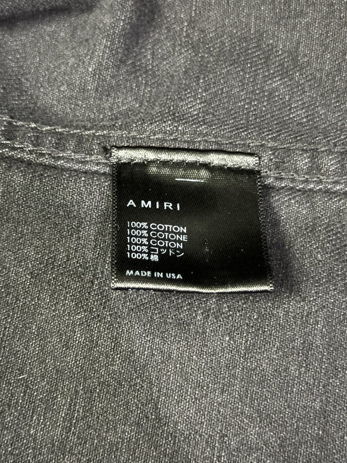 Amiri Amiri Denim Hooded Leather Logo Button Up Size US L / EU 52-54 / 3 - 7 Thumbnail