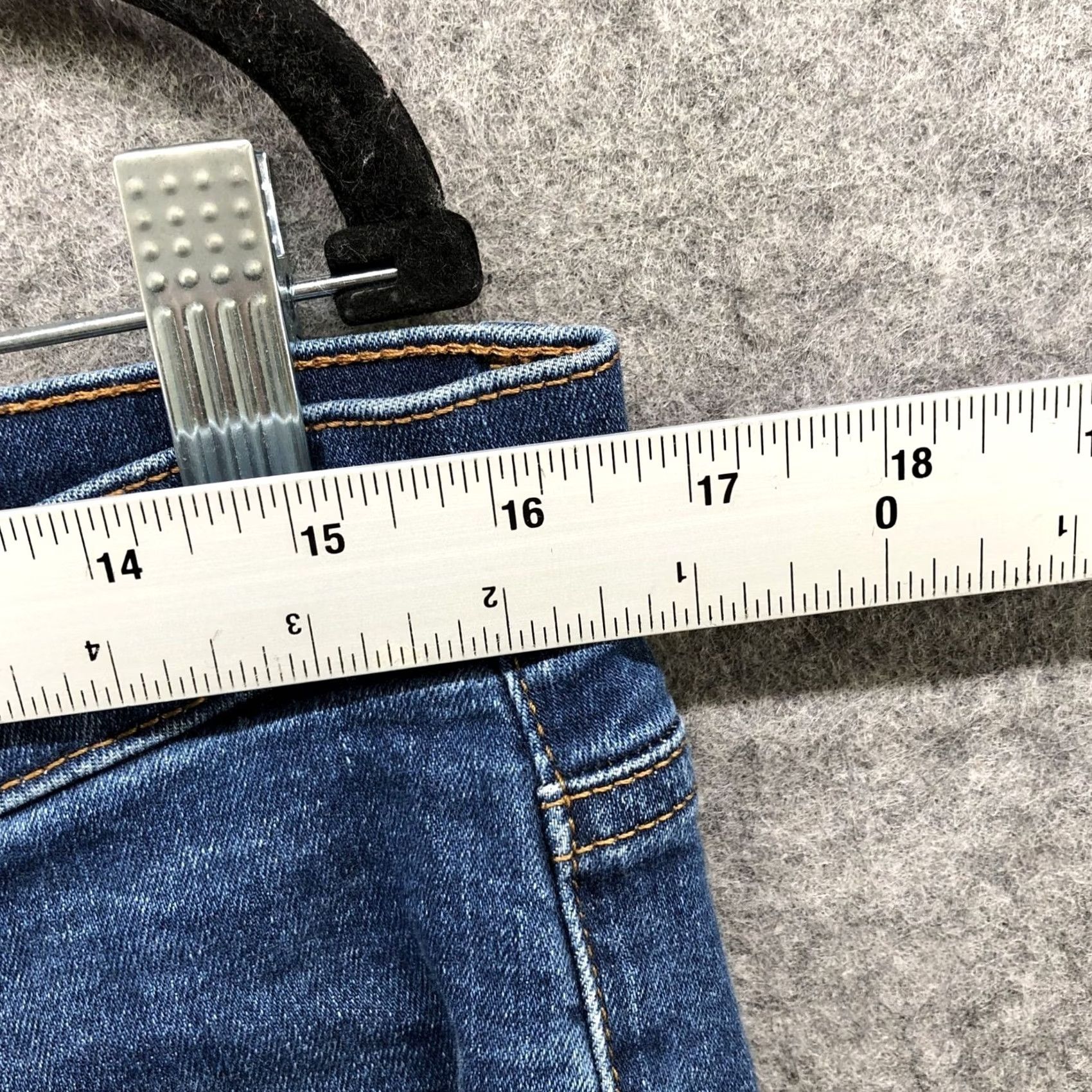 Gap Gap True Skinny Mid Rise Jeans Womens 32R Blue Medium Wash Indigo Denim 5-Pocket Stretch Slim Shirt? Size 24" / US 00 / IT 34 - 6 Thumbnail