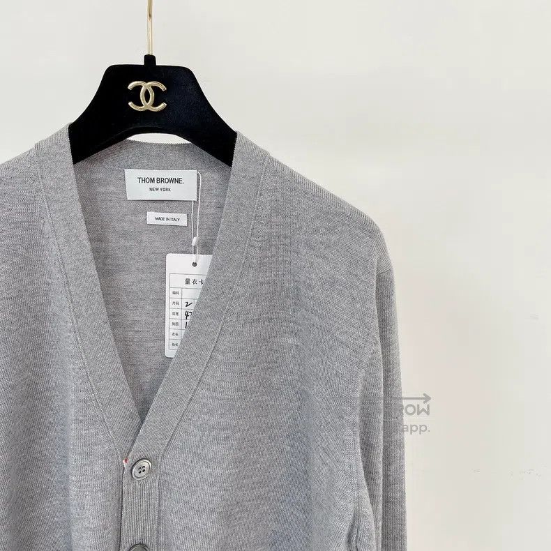 Thom Browne Thom Browne Gray Knit Cardigan Size US M / EU 48-50 / 2 - 3 Thumbnail