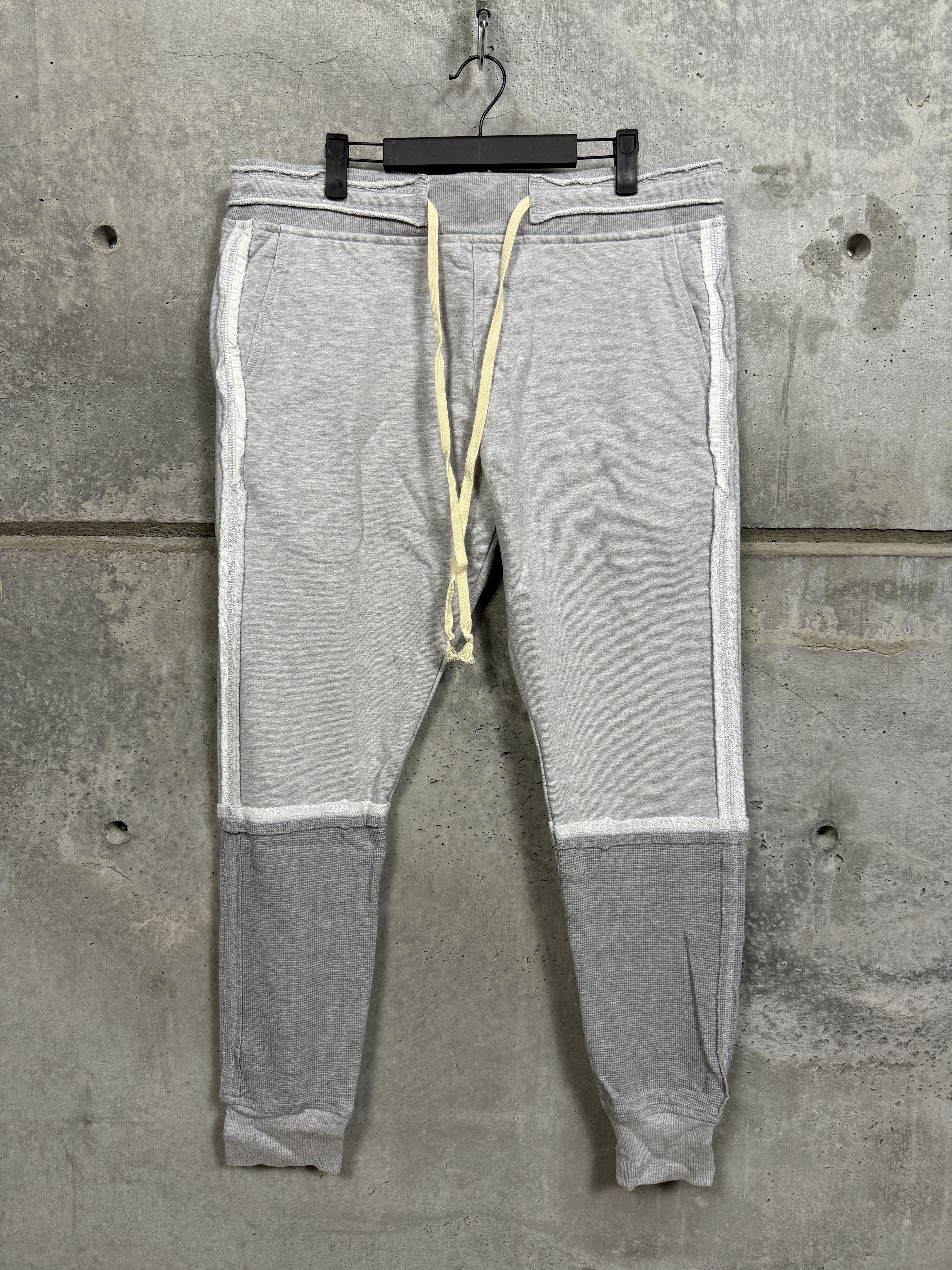 $950 Greg Lauren Heather Grey Sweatpants
