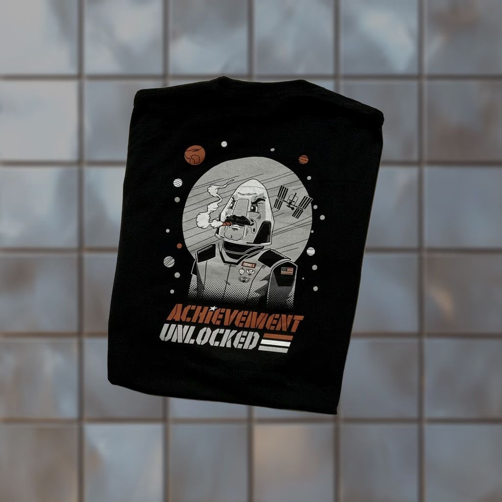Vintage Achievement Unlocked T-Shirt Black Captain Cone Head Graphic Cigar Smoke Sz. XL Mens XL Size US XL / EU 56 / 4 - 1 Thumbnail