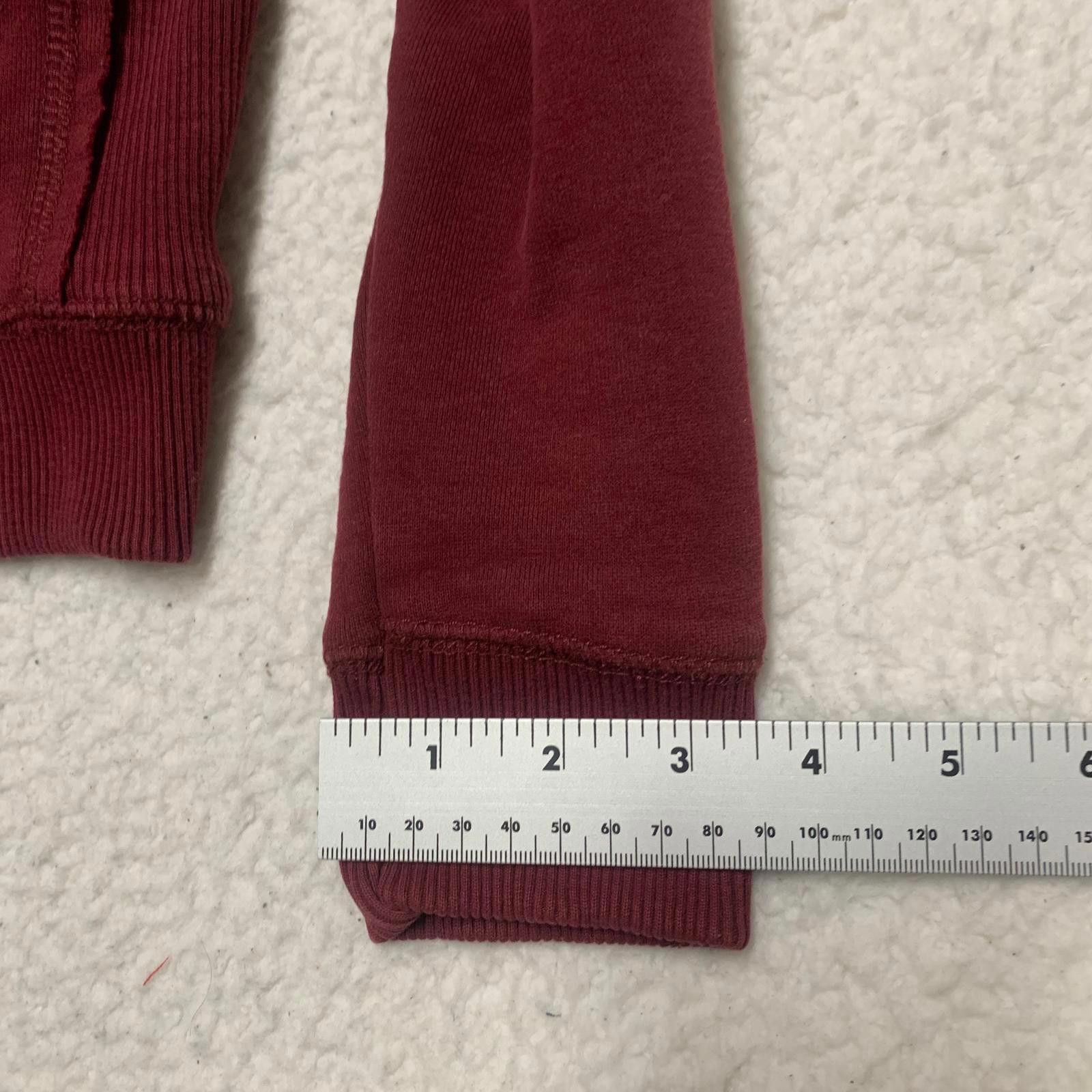 Other Bizzbee Women's Burgundy L Sherpa Lined Zip Up Hoodie Size L / US 10 / IT 46 - 10 Thumbnail