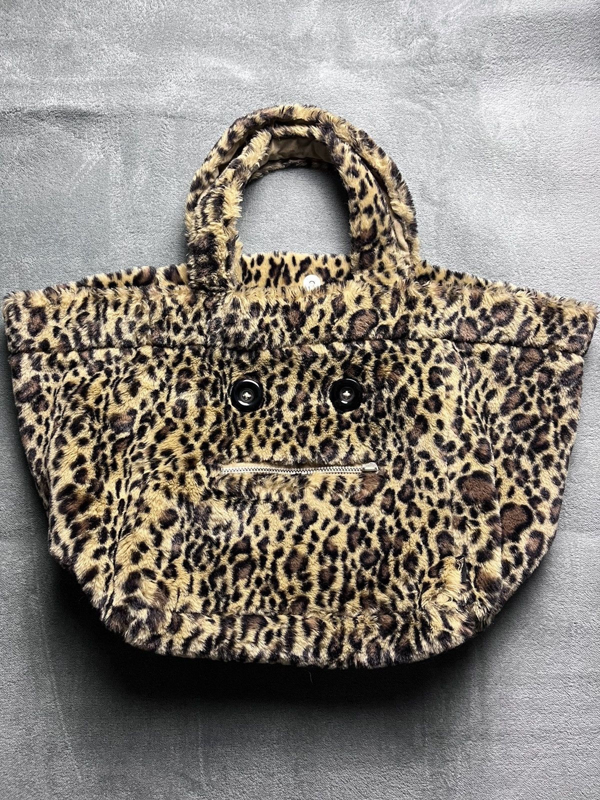 20471120 Hyoma - furry leopard giant tote bag Size ONE SIZE - 3 Thumbnail