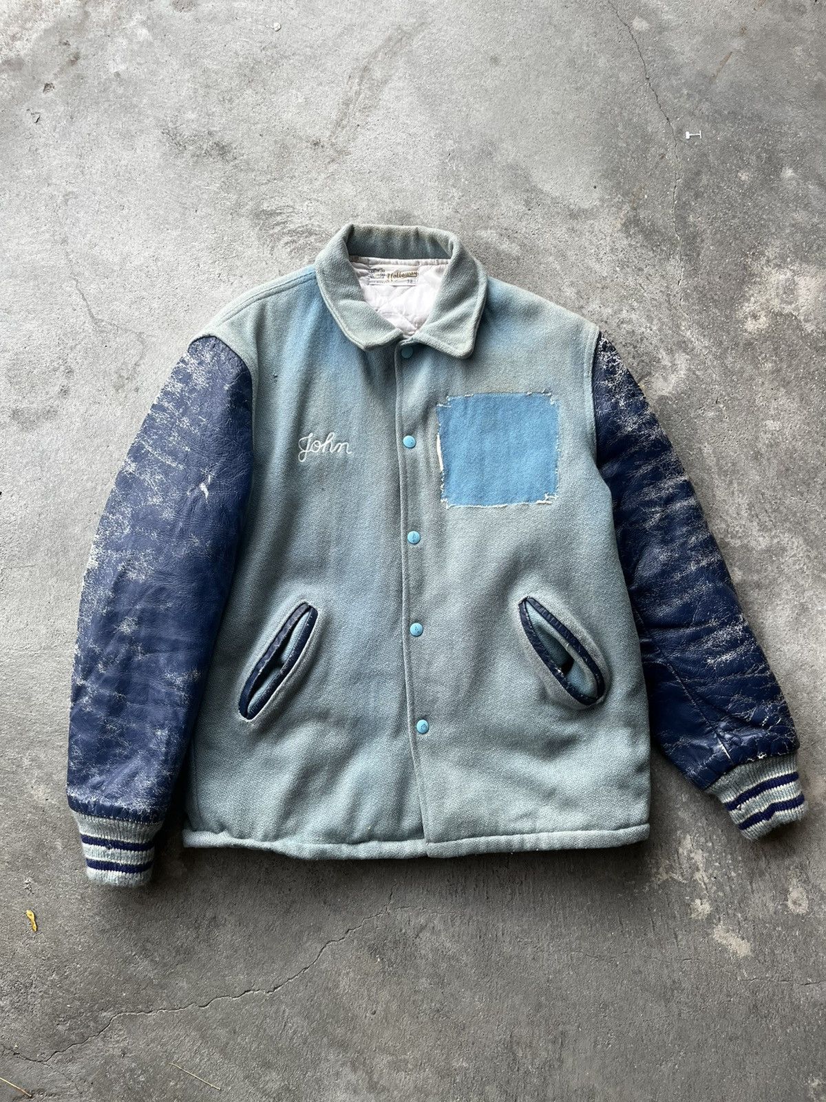 Vintage Vintage Blue Varsity Jacket | Grailed