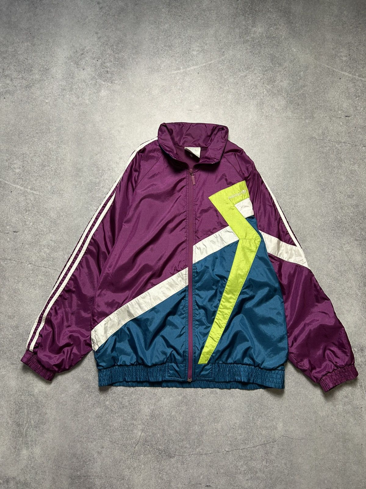 Adidas Vintage 90's Adidas Small Logo Track Jacket Retro Rave Y2K Size US L / EU 52-54 / 3 - 1 Thumbnail