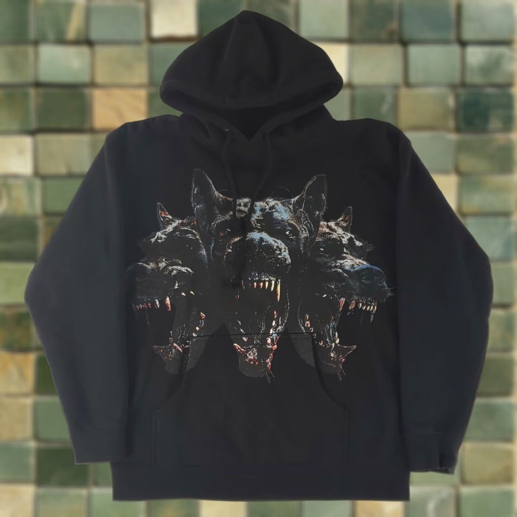 City Morgue Bombs in the Mail Tour Hoodie Sweatshirt Black Dogs Mens L