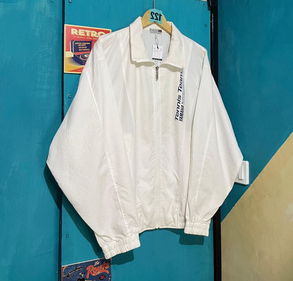 Yamaha Jacket Windbreaker Yamaha Tennis Team Sports Vintage Size US L / EU 52-54 / 3 - 7 Thumbnail