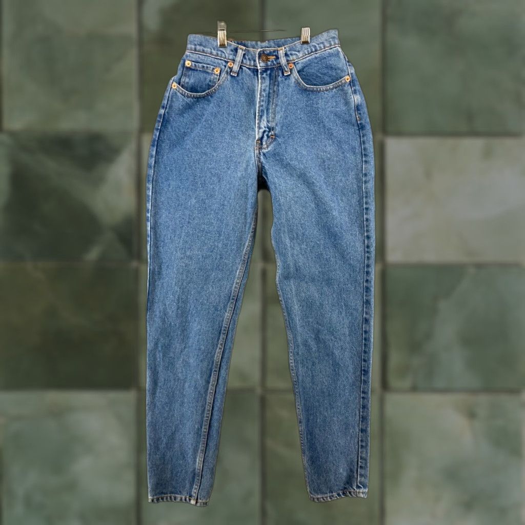 Jordache VINTAGE Jordache Jeans 5 High Rise Tapered Women's Blue Denim 90s Size 27" / US 4 / IT 40 - 1 Thumbnail