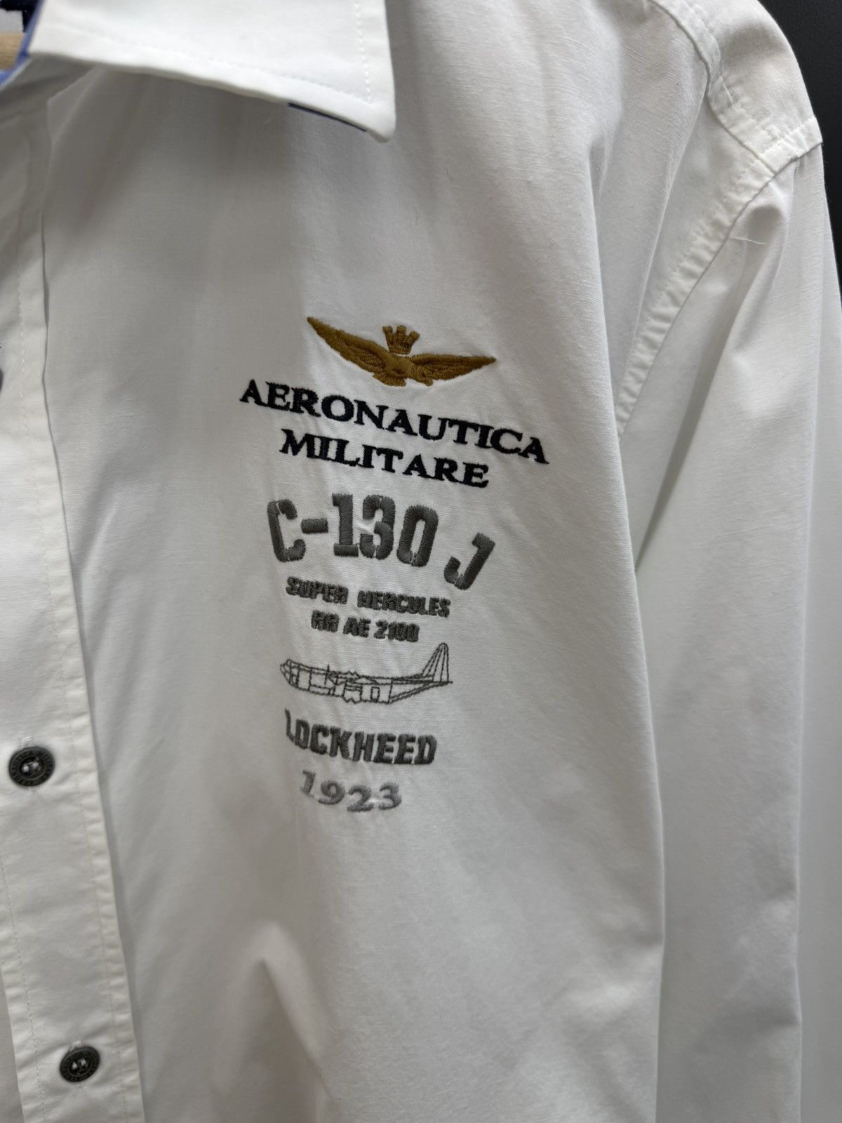 Aeronautica Militare Aeronautica Militare Long Sleeve Shirt White Size XXL Size US XXL / EU 58 / 5 - 8 Thumbnail