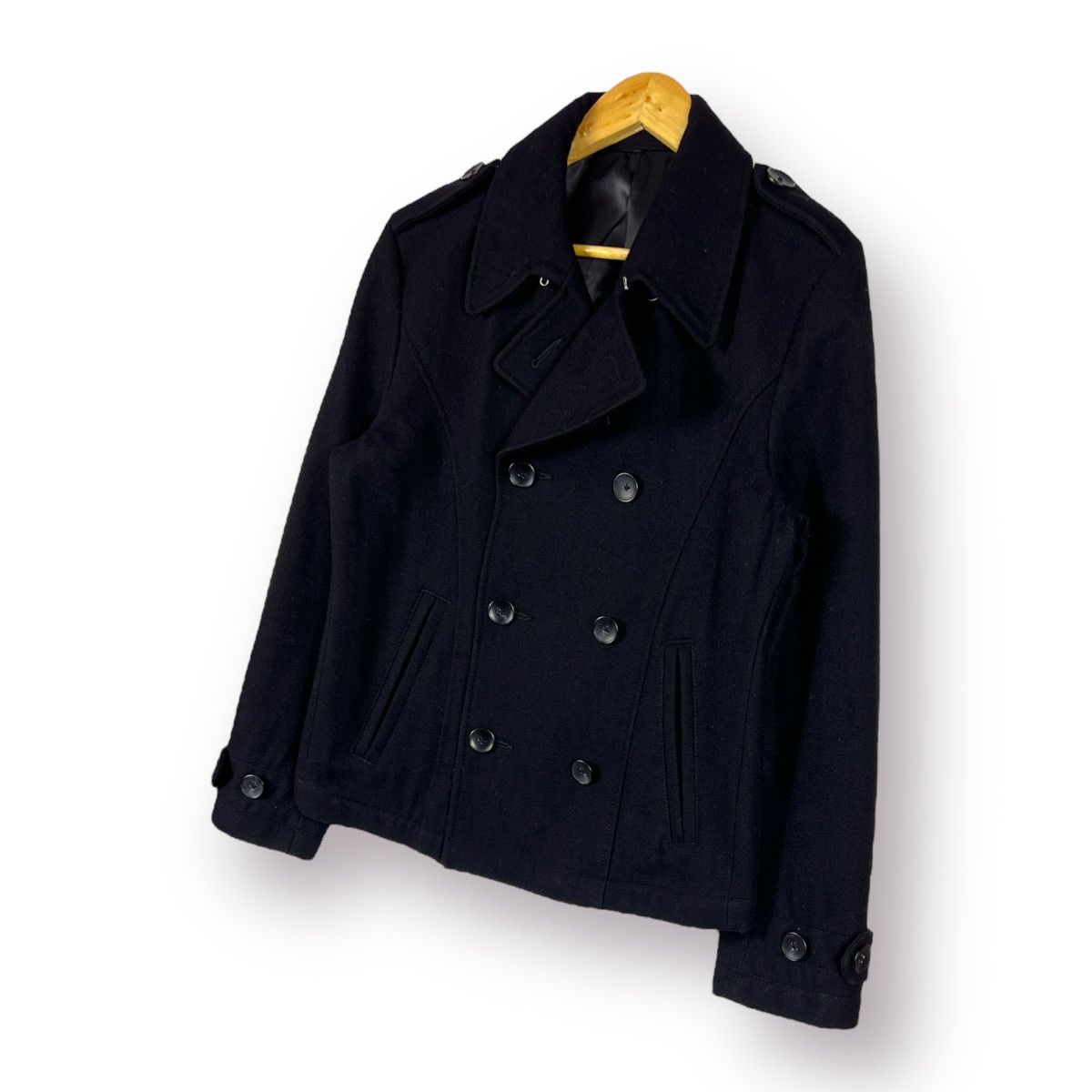Japanese Brand 🔥 PPFM DOUBLE BREASTED COAT Size US M / EU 48-50 / 2 - 3 Thumbnail