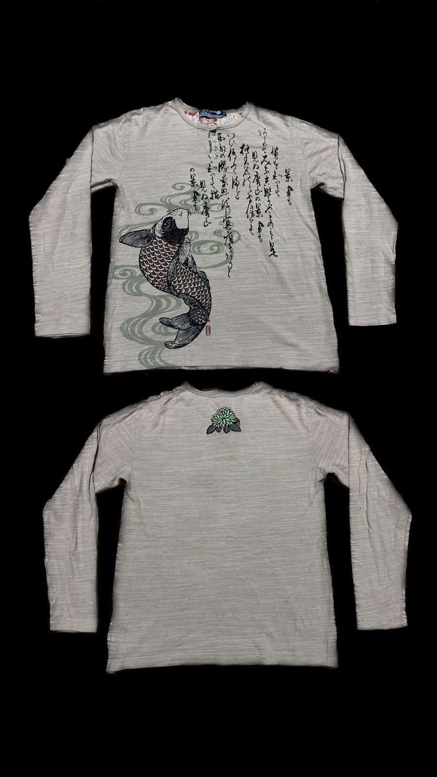 Japanese Brand First Parking Koi Sukajan Tee Size US M / EU 48-50 / 2 - 1 Thumbnail